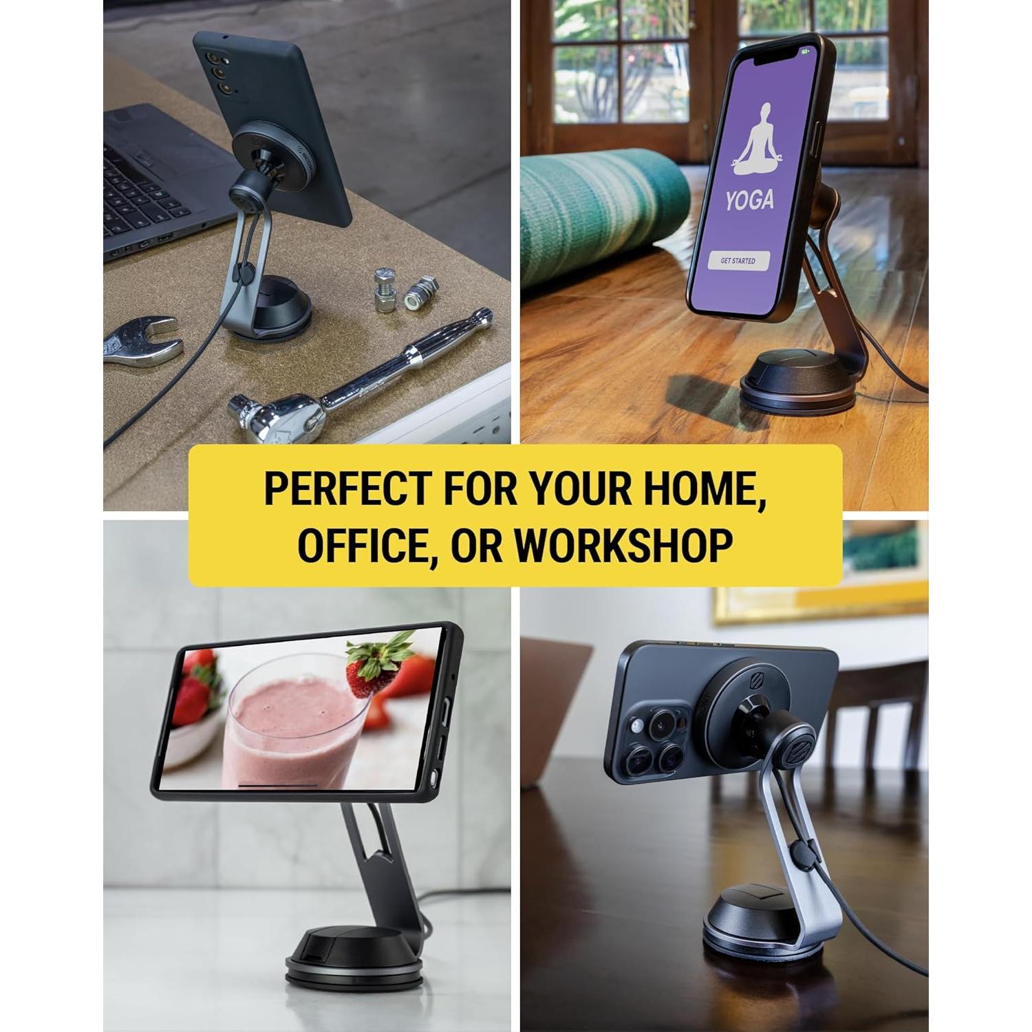 Soporte de Carga Inalámbrico Scosche MagicMount Pro 15W