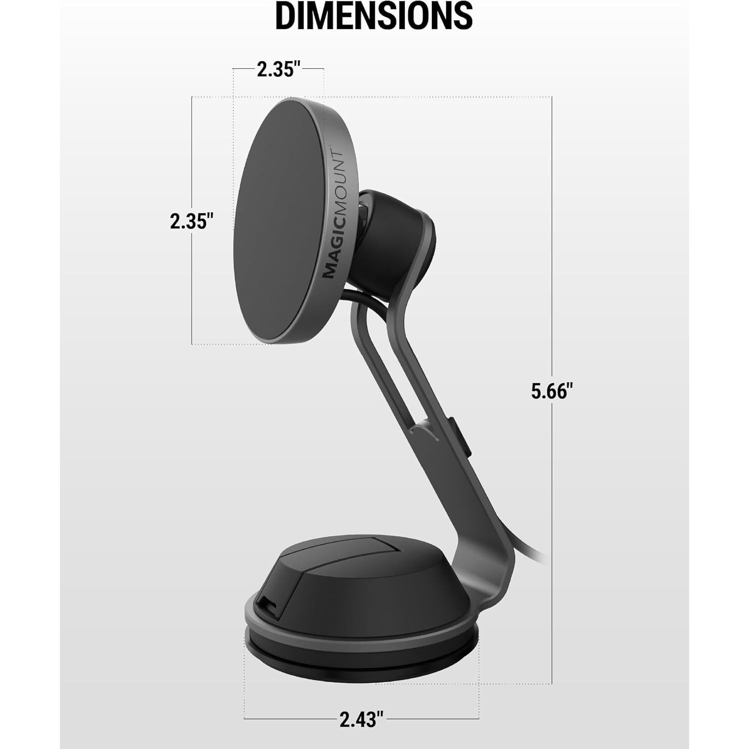 Soporte de Carga Inalámbrico Scosche MagicMount Pro 15W