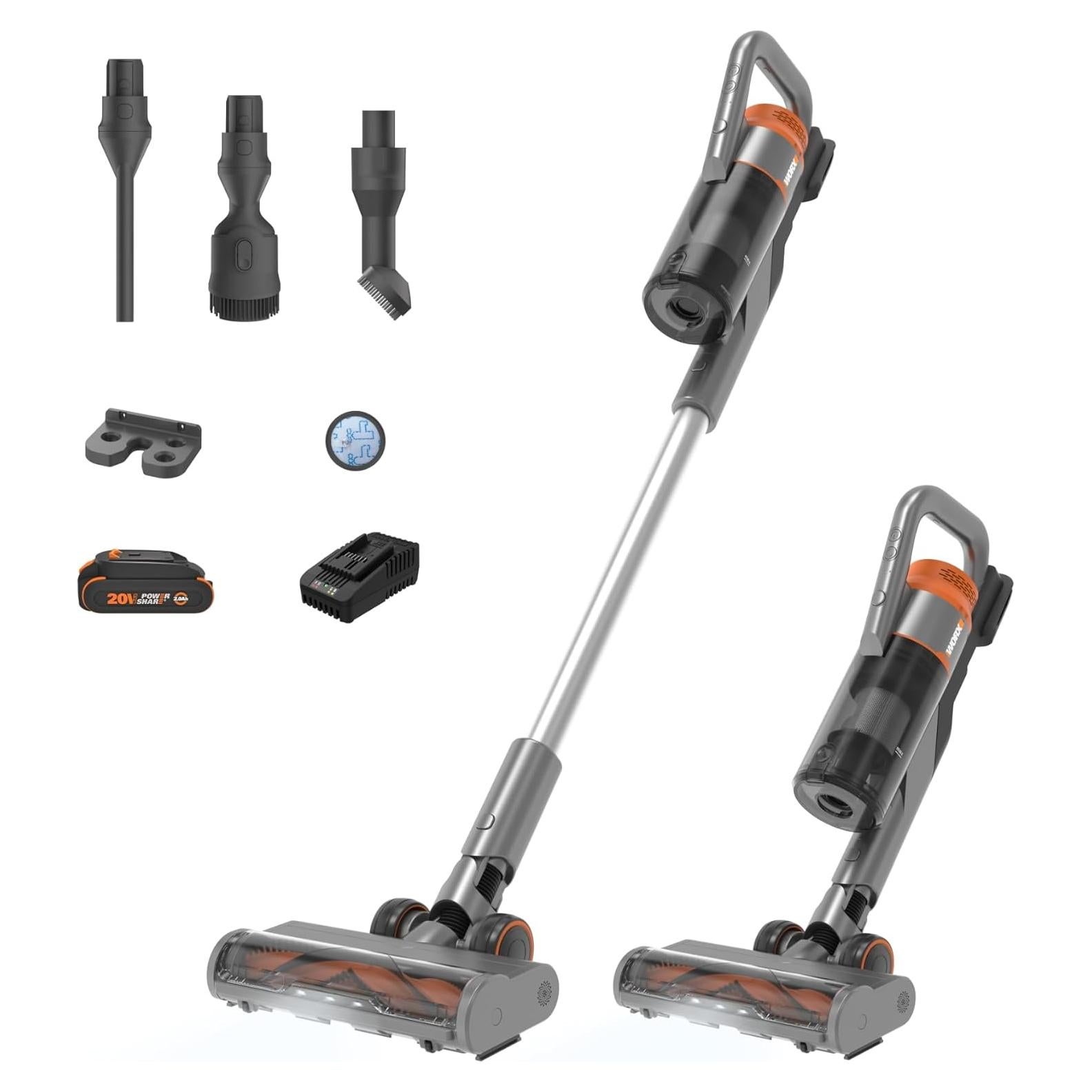 Aspiradora de varilla inalámbrica WORX 20V WX038L.1 25Kpa