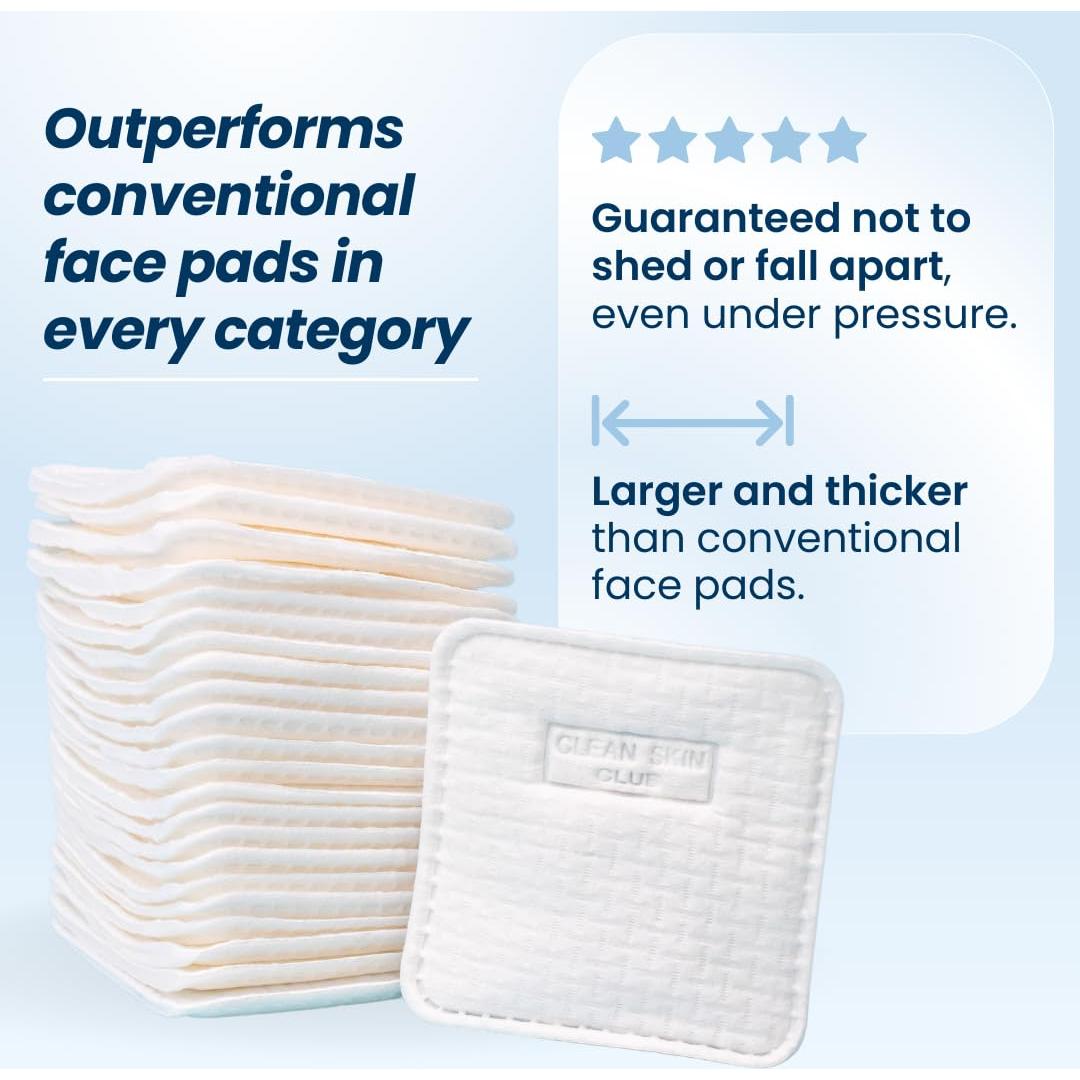 Almohadillas Faciales Clean Skin Club 60 Piezas Orgánicas
