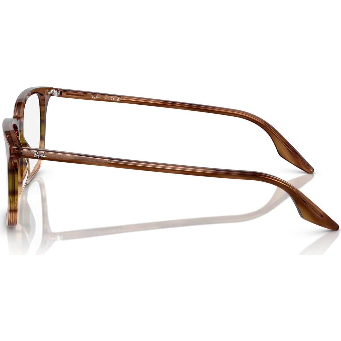 Gafas de Prescripción Ray-Ban RX5421F Marrón Verde 55mm