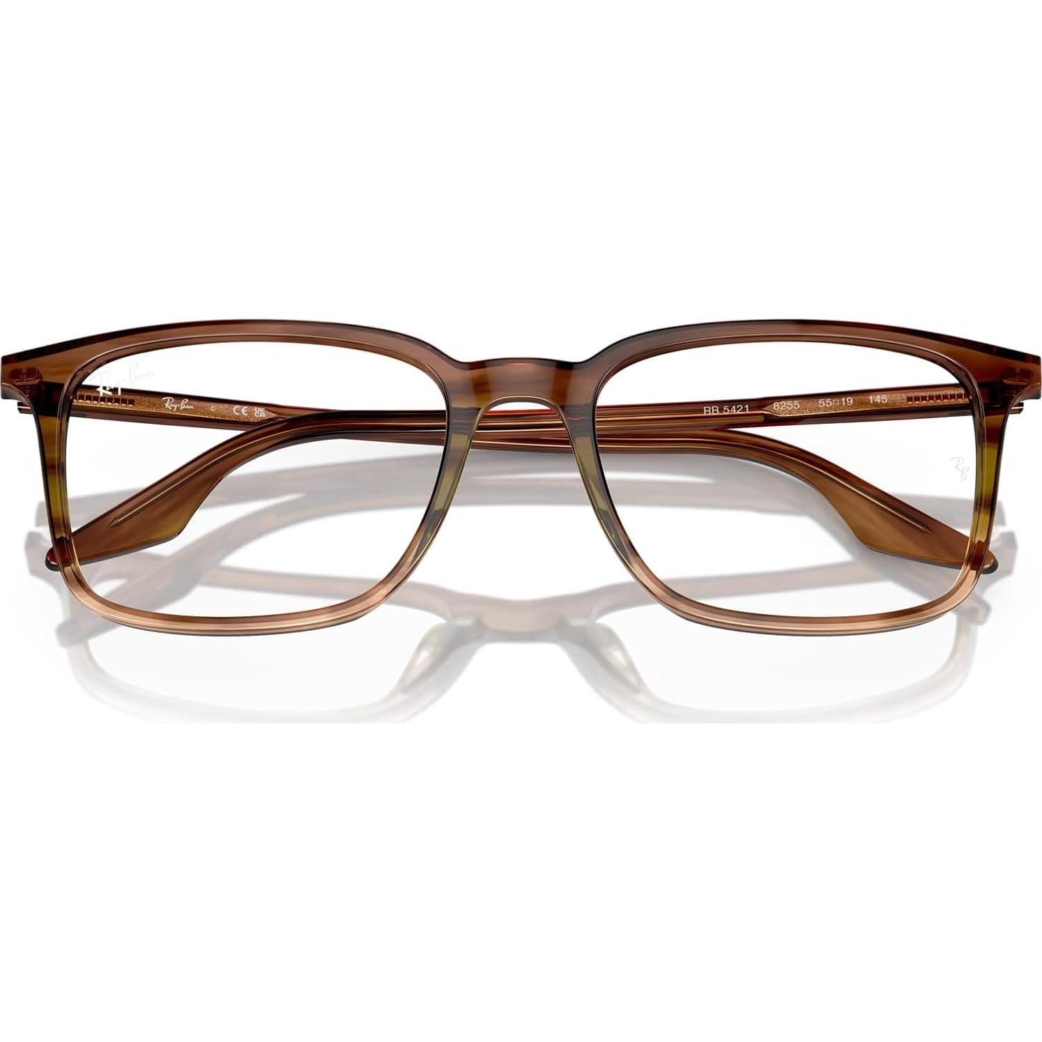 Gafas de Prescripción Ray-Ban RX5421F Marrón Verde 55mm