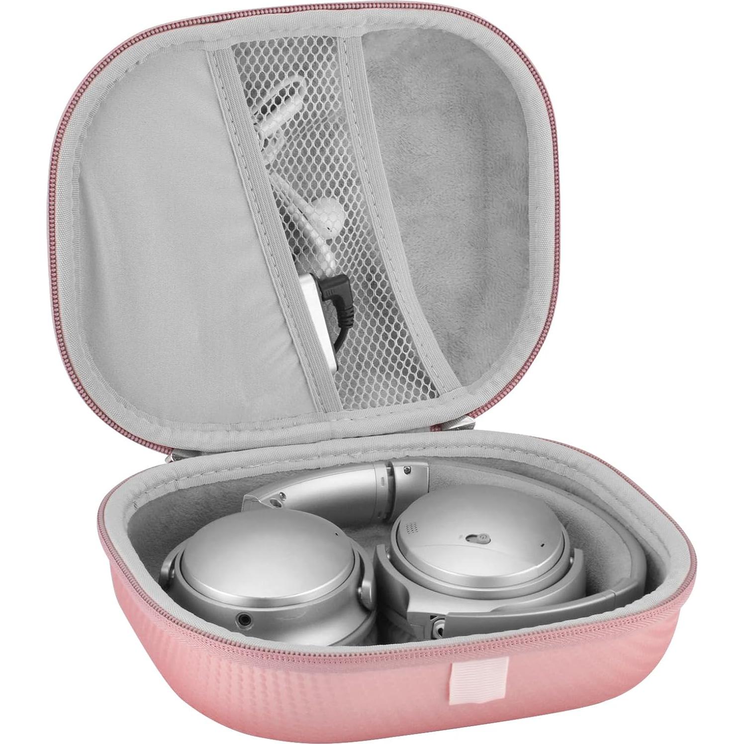 Funda Dura para Auriculares Geekria NOVA Oro Rosa Compatible con Bose QC