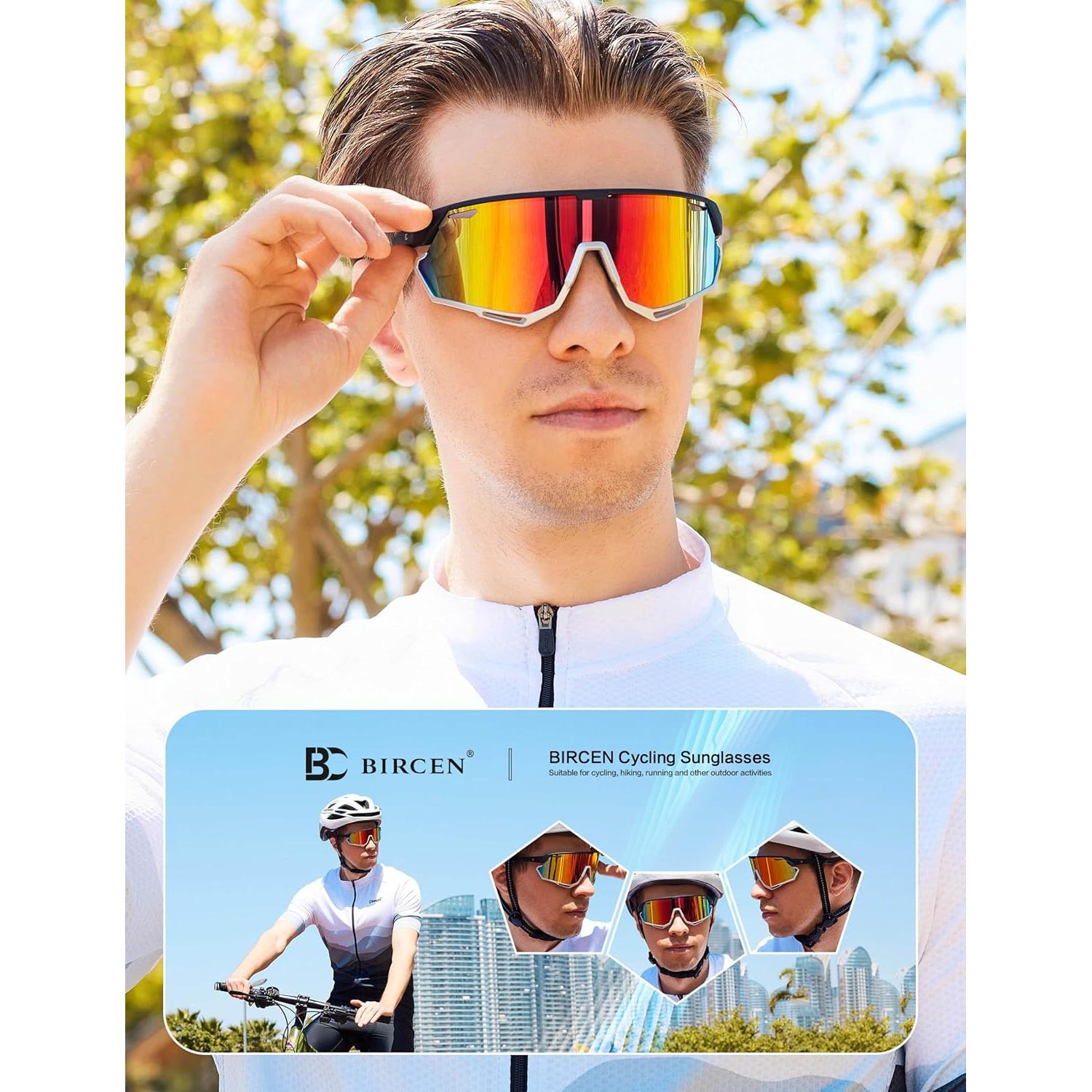 Gafas de sol BIRCEN deportivas UV400 para ciclismo y béisbol