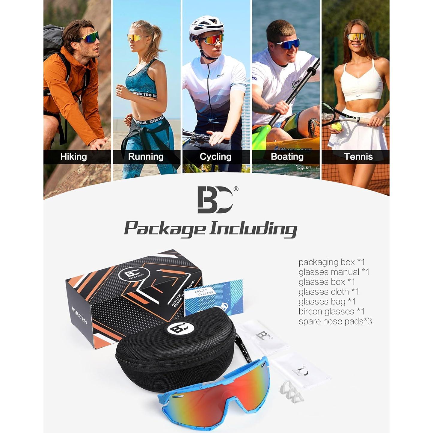 Gafas de sol BIRCEN deportivas para ciclismo y béisbol