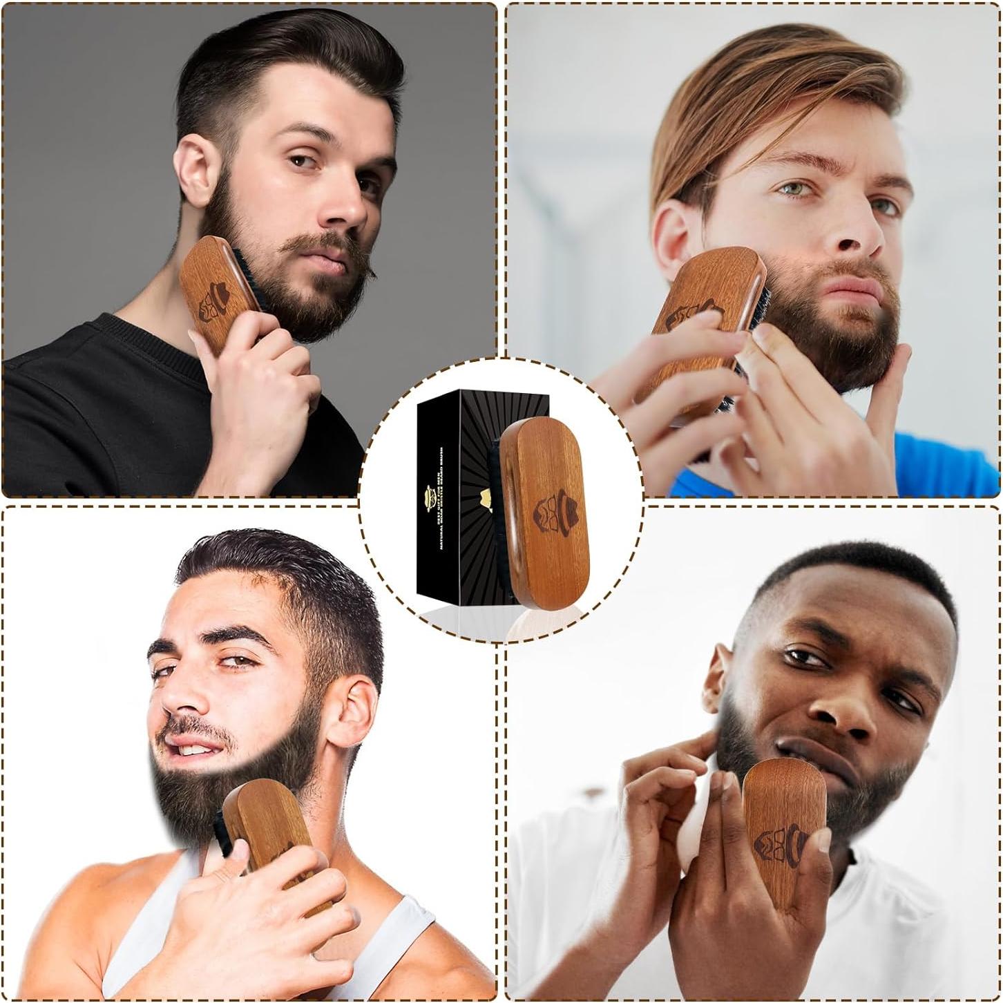 Set de Cuidado de Barba Beauntangly con Cepillo y Peine