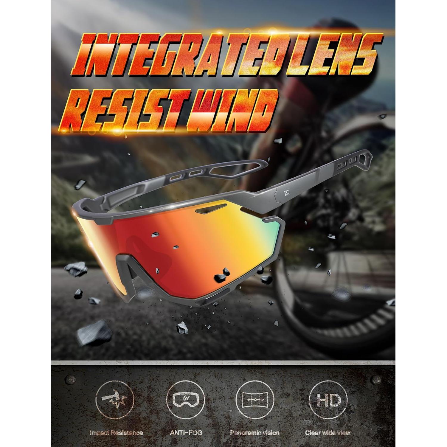 Gafas de sol BIRCEN deportivas UV400 para ciclismo y béisbol