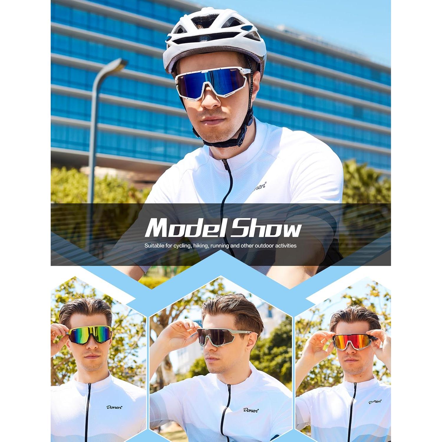 Gafas de sol BIRCEN deportivas UV400 para ciclismo y béisbol