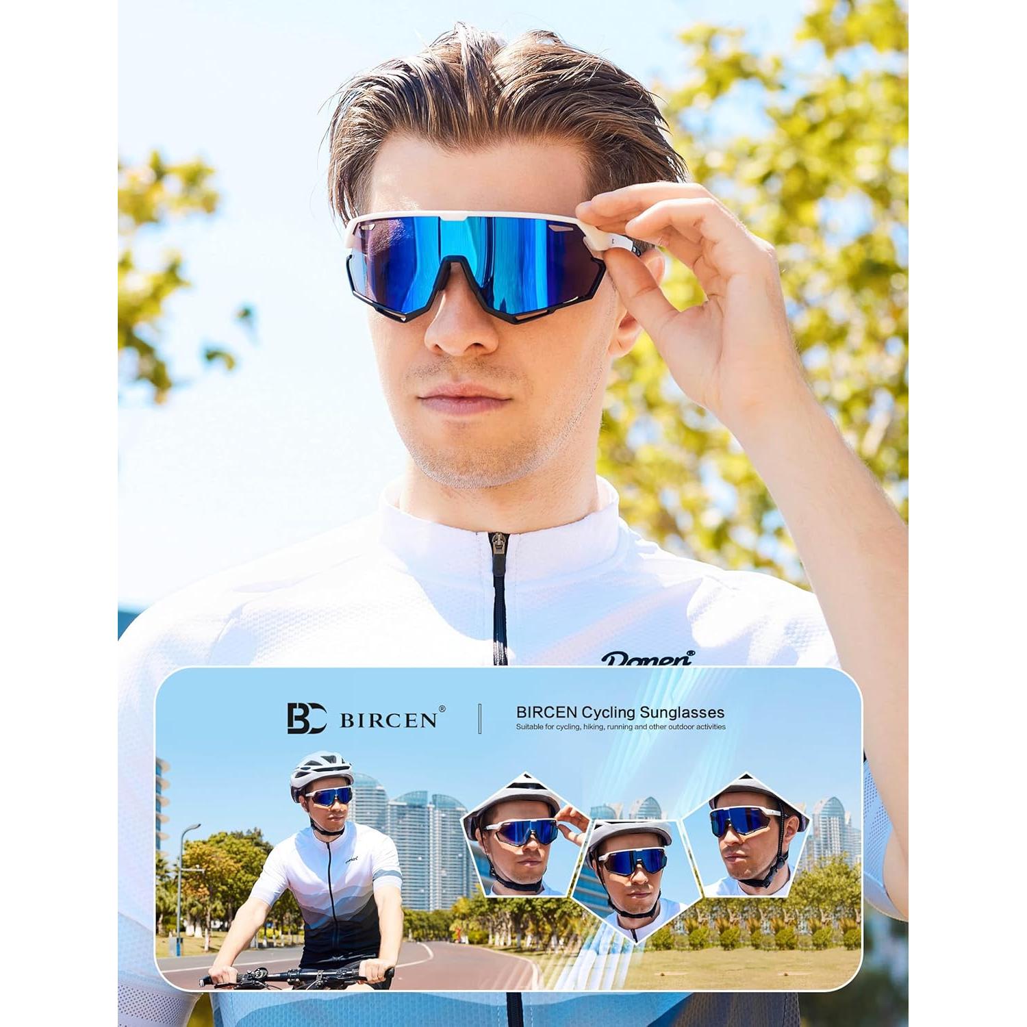 Gafas de sol BIRCEN deportivas UV400 para ciclismo y béisbol