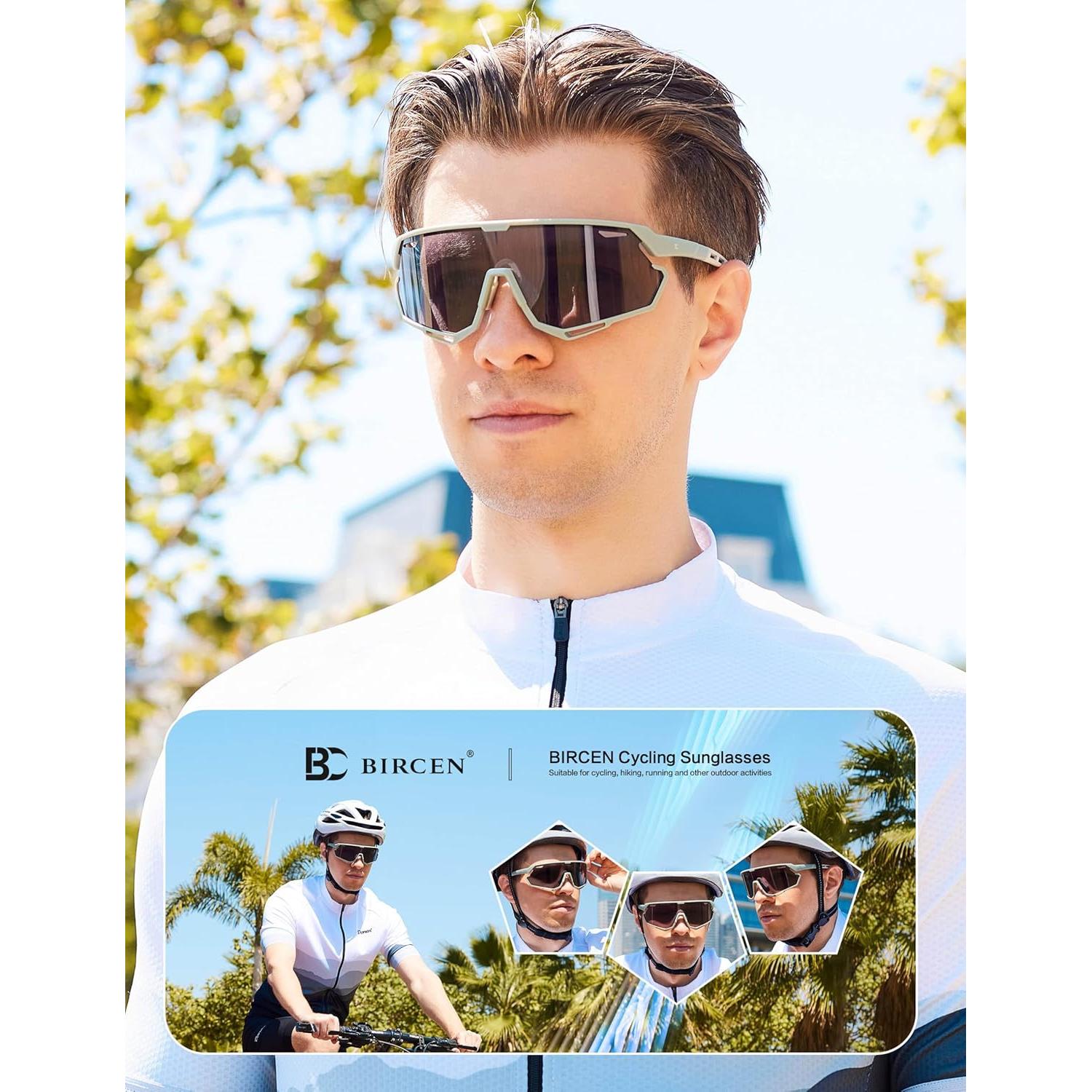 Gafas de sol BIRCEN deportivas UV400 para ciclismo y béisbol