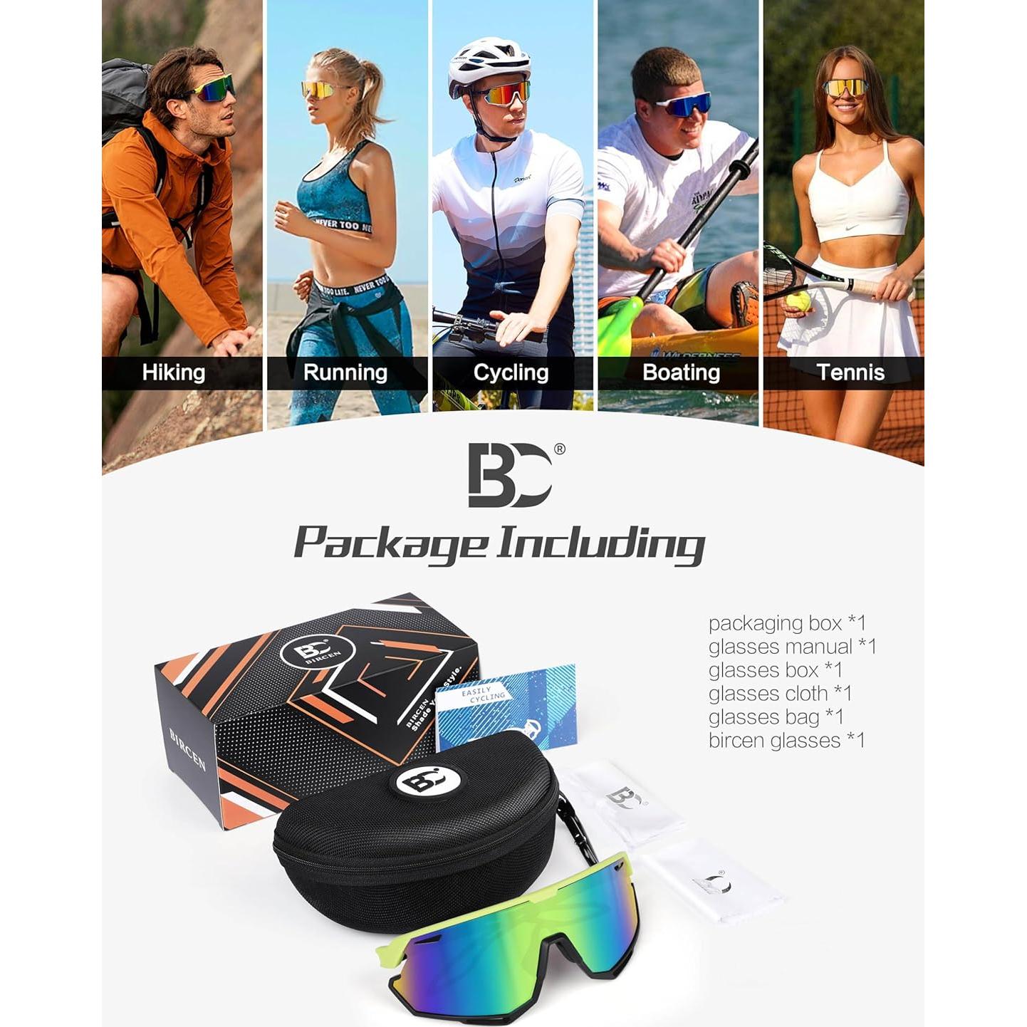 Gafas de sol BIRCEN deportivas para ciclismo y béisbol