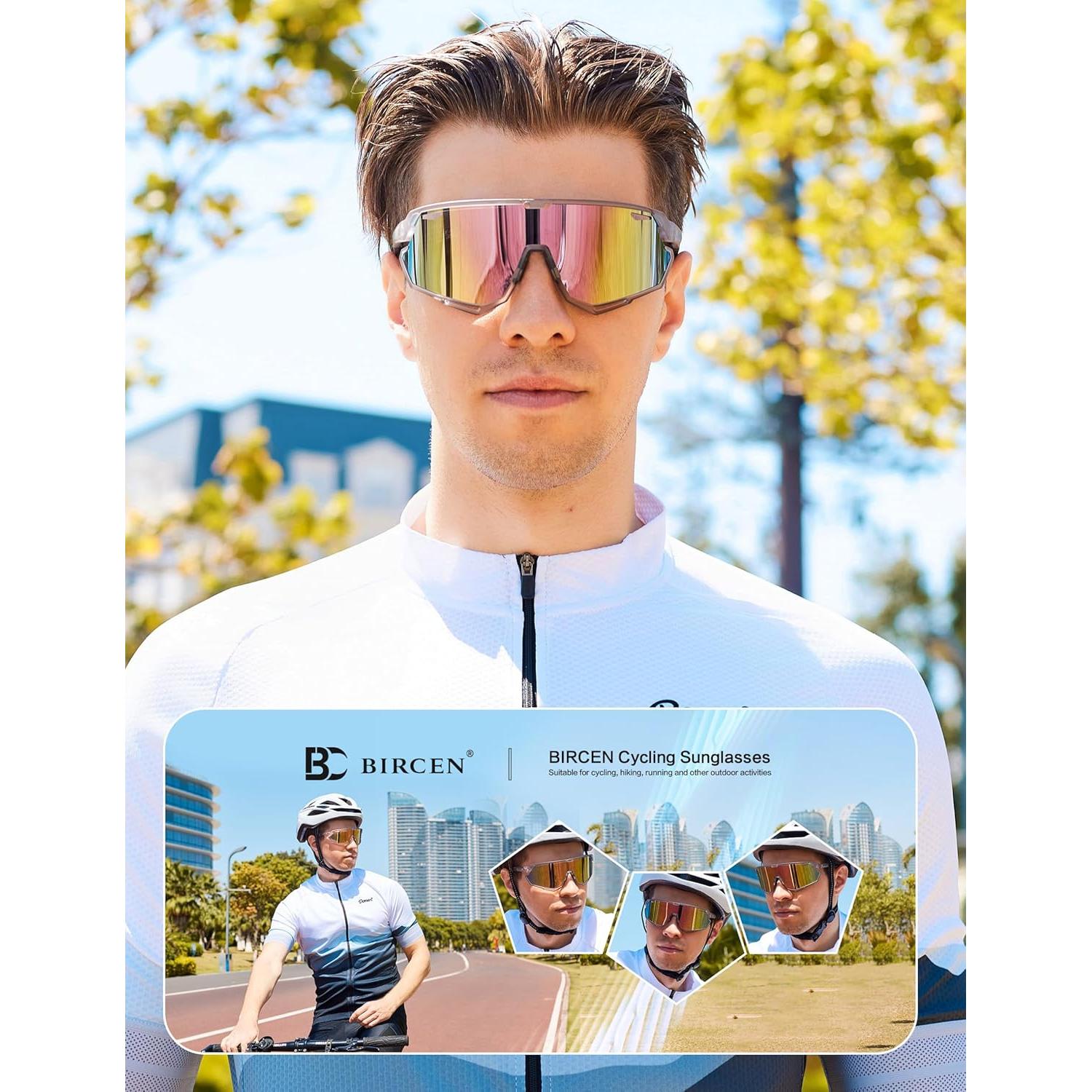 Gafas de sol BIRCEN deportivas UV400 para ciclismo y béisbol