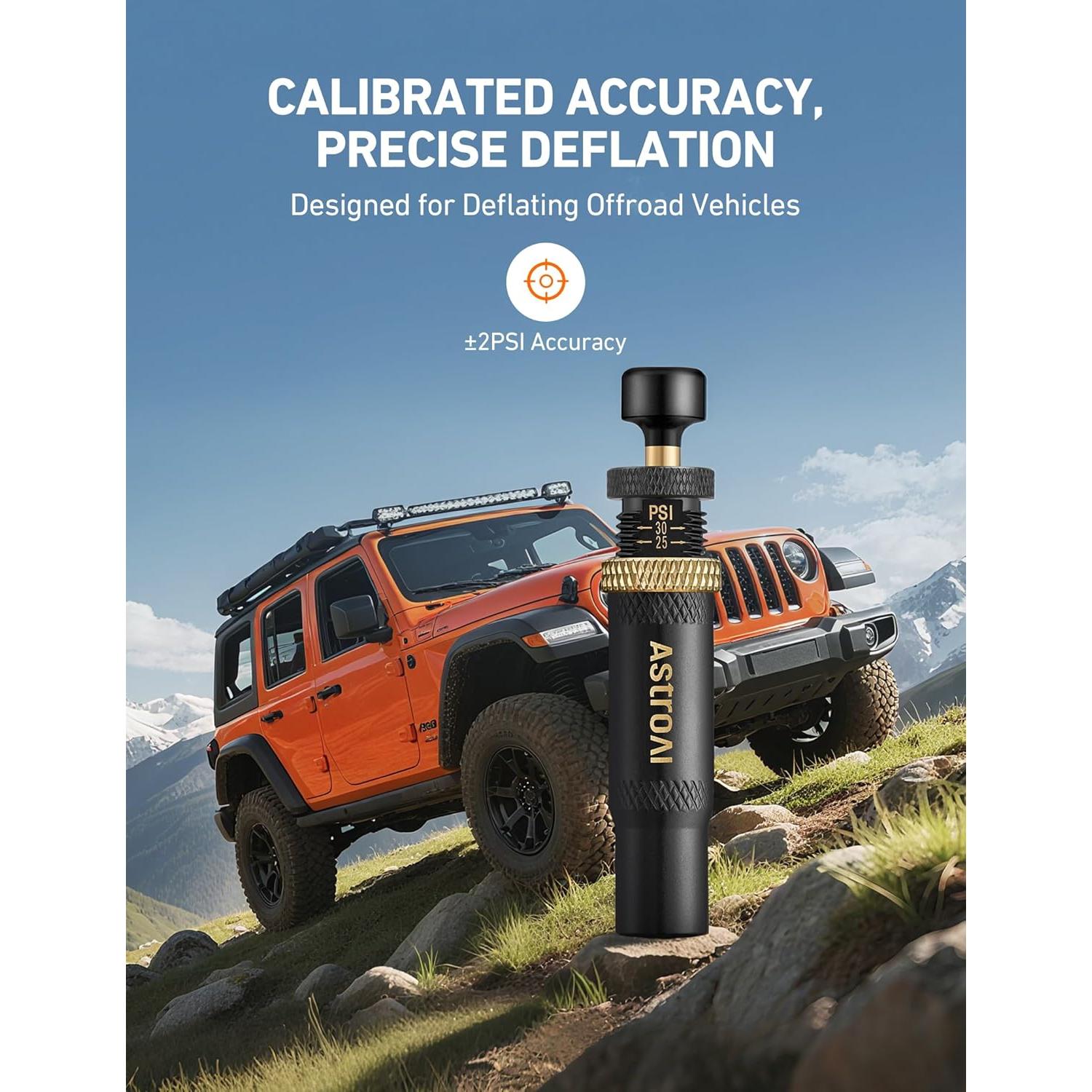 Medidor de Presión de Neumáticos Digital AstroAI 0-10.34 bar