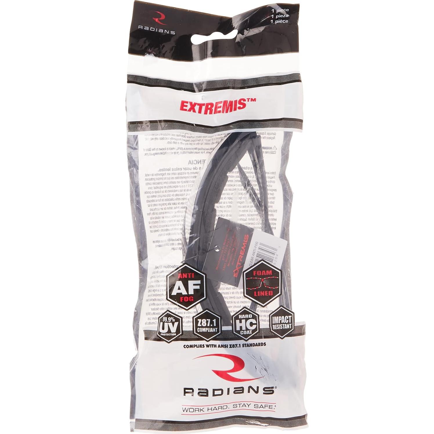 Gafas de Seguridad Radians XT1-11 Marco Negro Antivaho