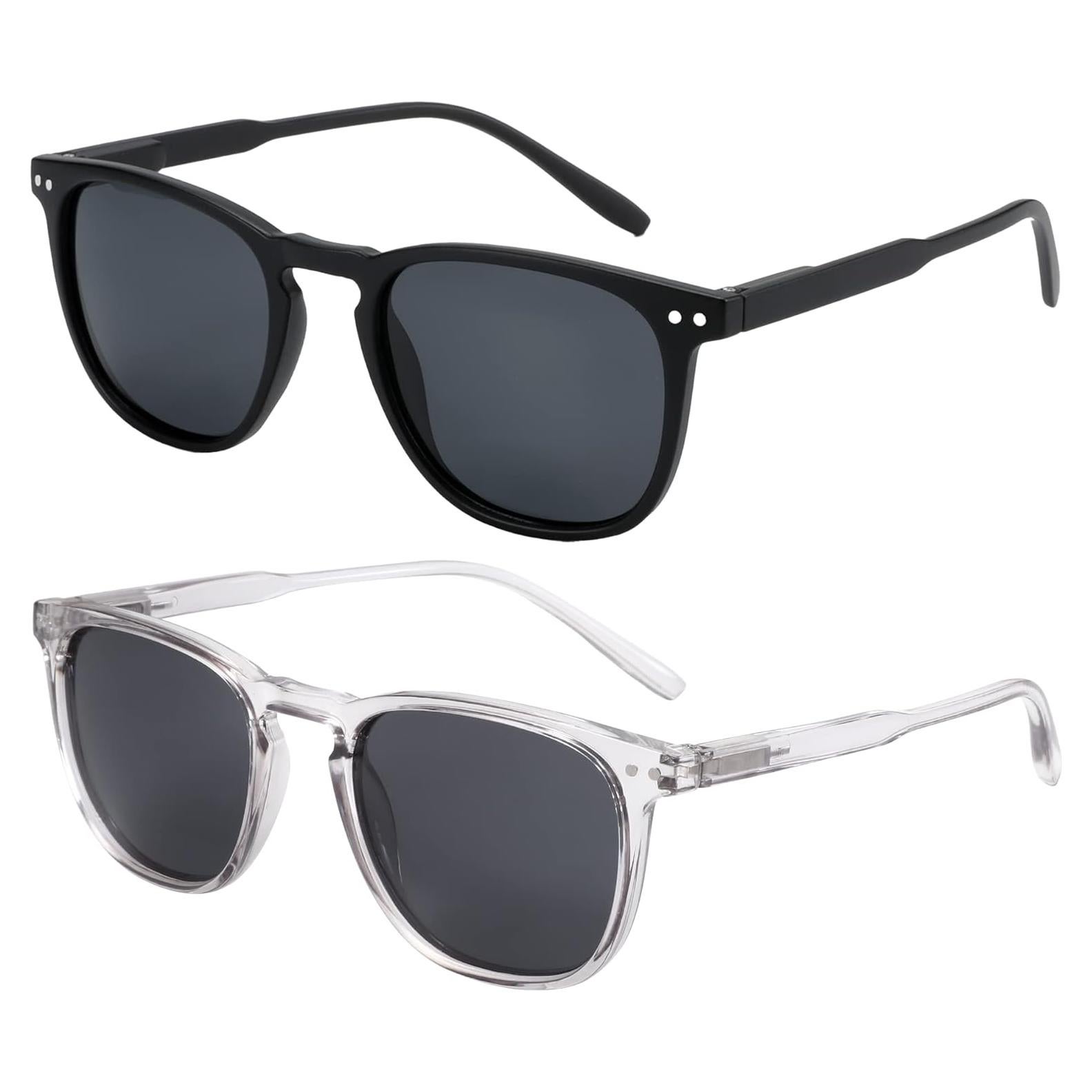 Gafas de sol polarizadas ZENOTTIC unisex 2 paquetes retro UV400