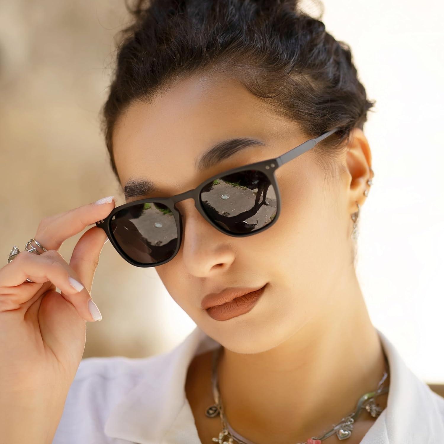 Gafas de sol polarizadas ZENOTTIC unisex 2 paquetes retro UV400