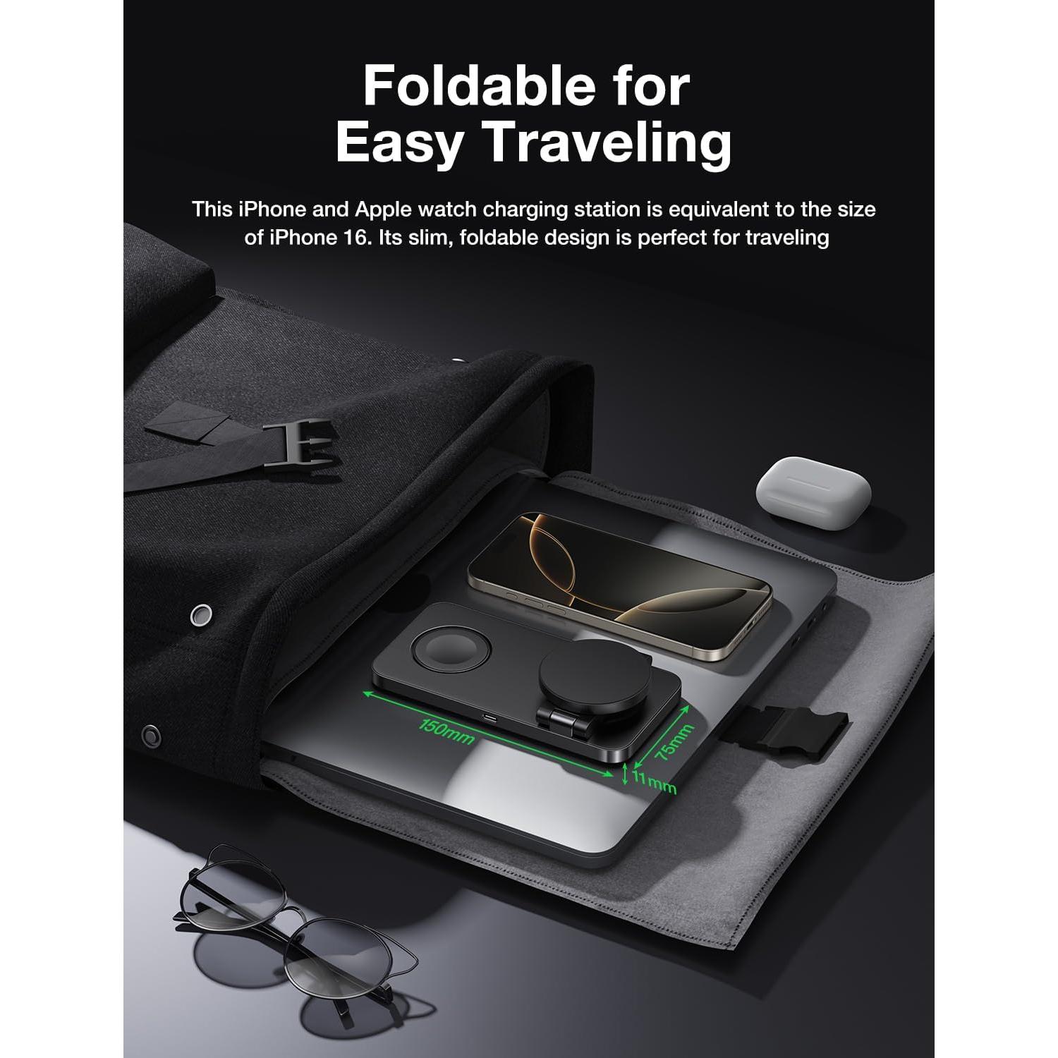 Estación de Carga 3 en 1 CVY para iPhone y Apple Watch