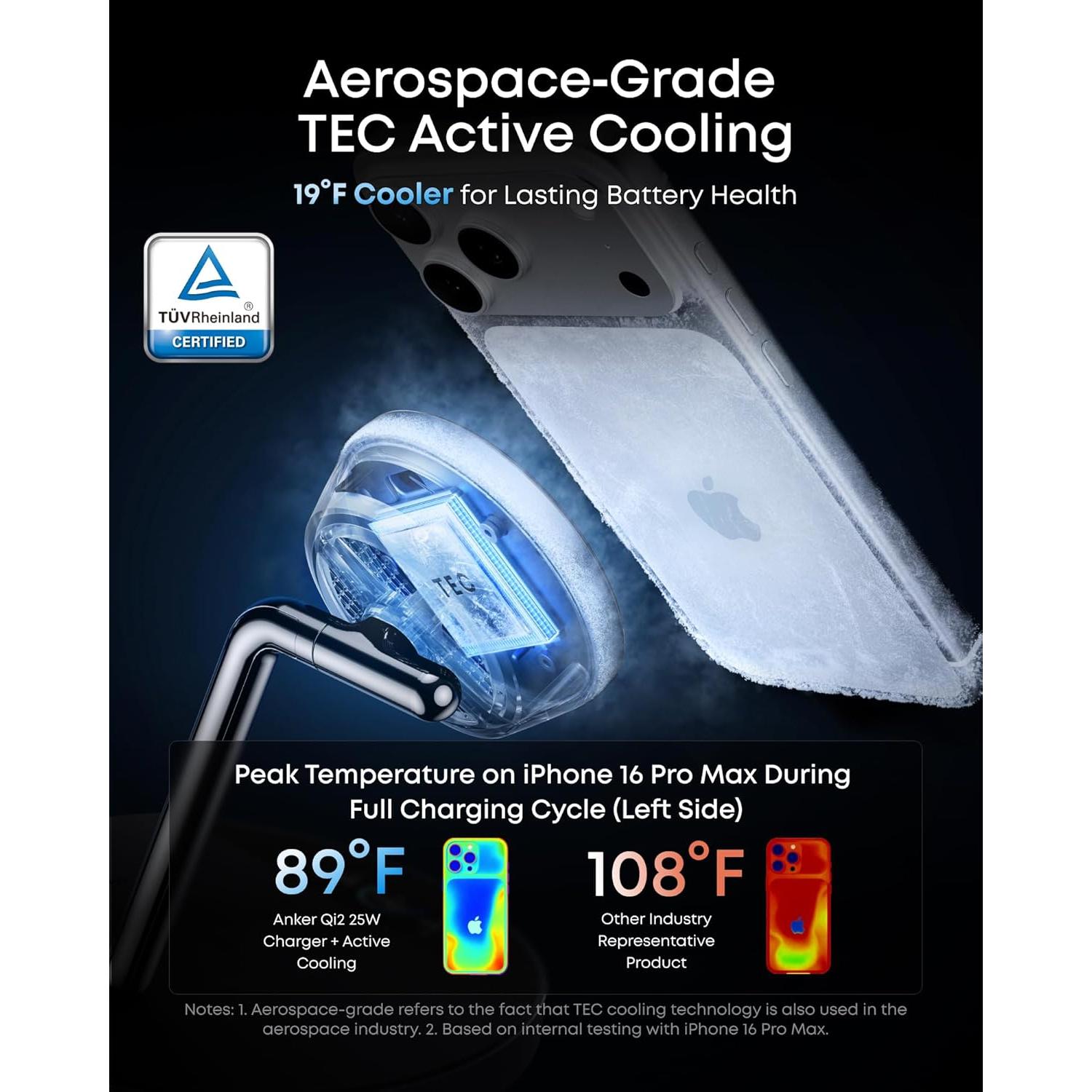 Cargador Inalámbrico Anker Prime 25W 3-en-1 con Pantalla