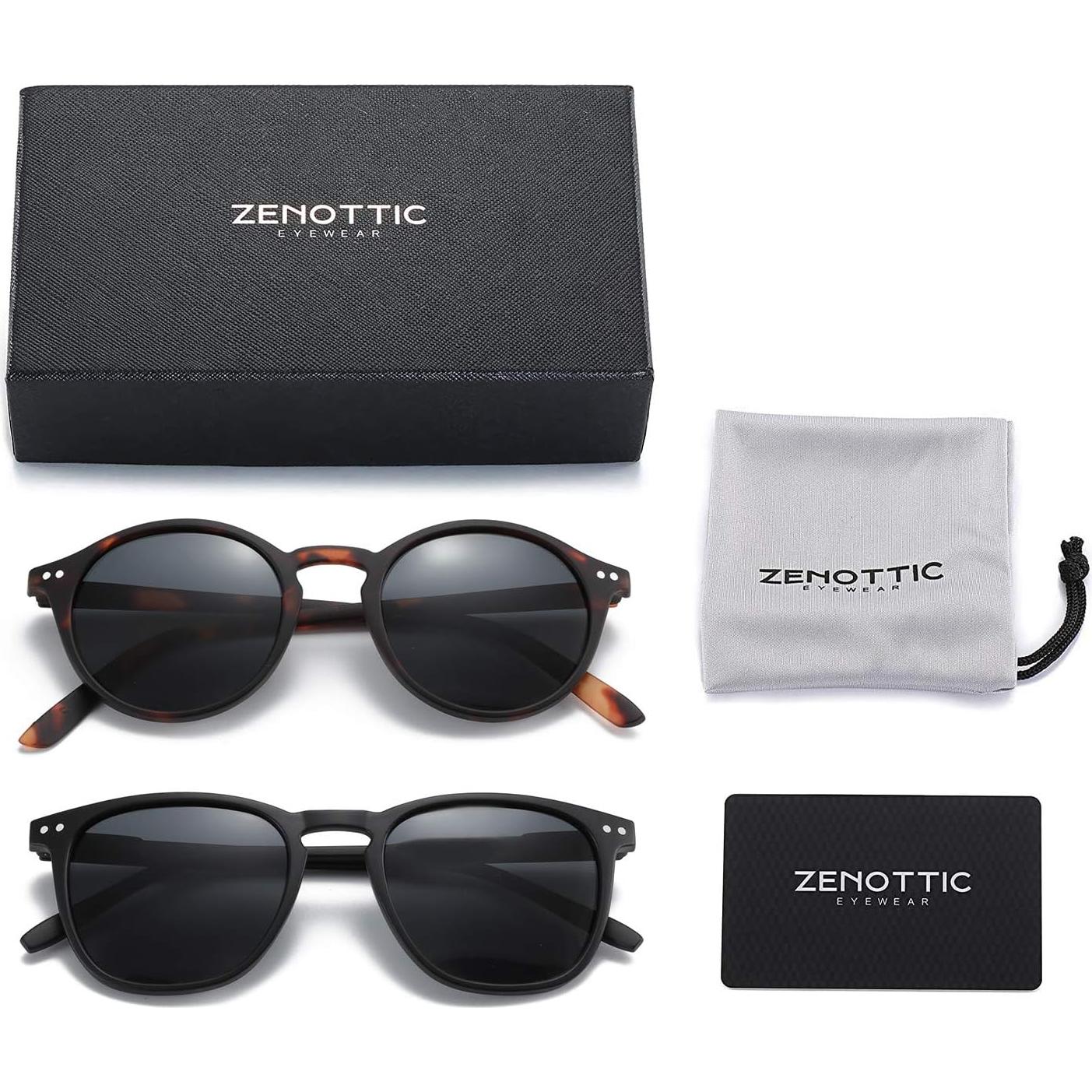 Gafas de sol polarizadas ZENOTTIC 2 Paquetes Unisex UV400