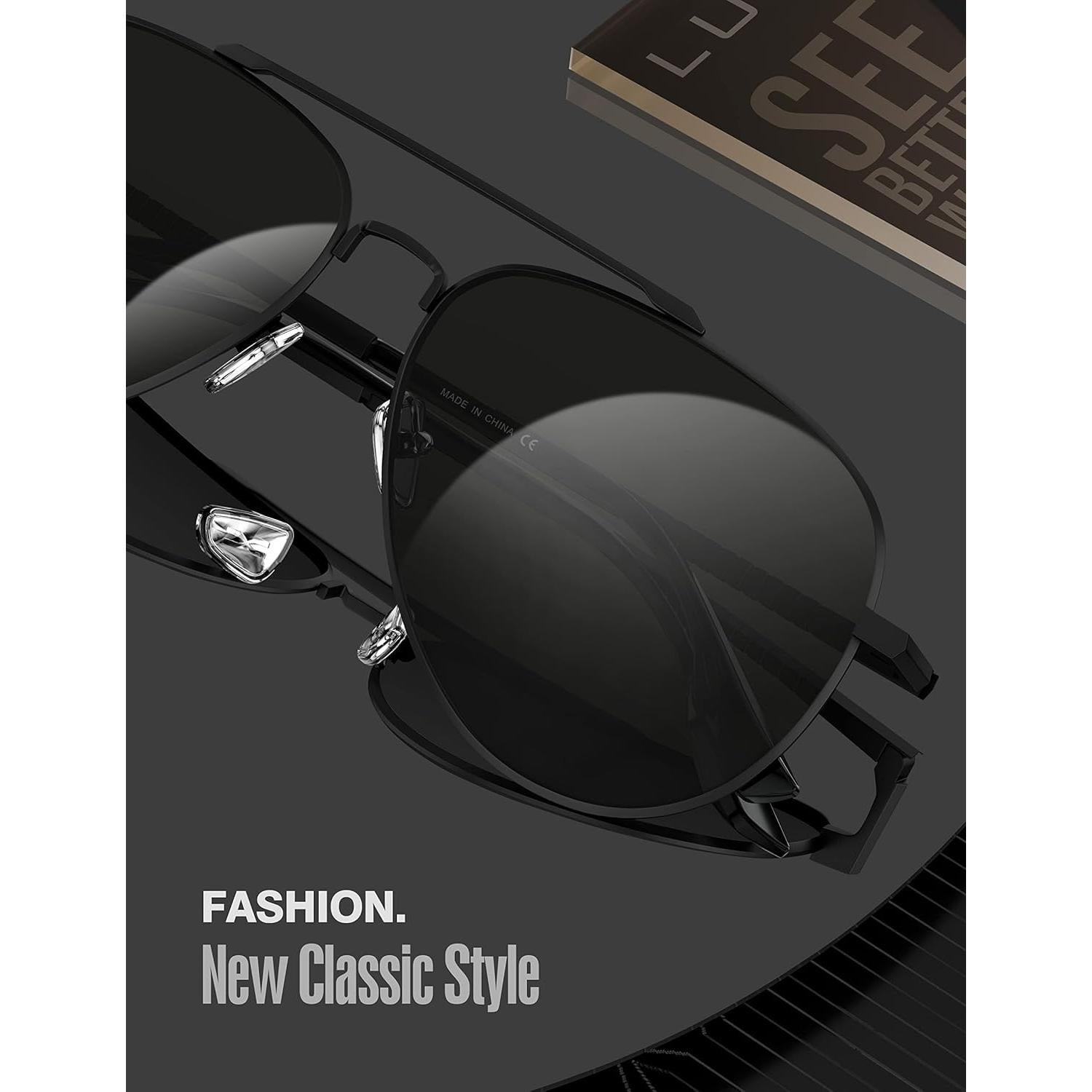 Gafas de sol LUENX Aviador Polarizadas UV400 Unisex 60mm