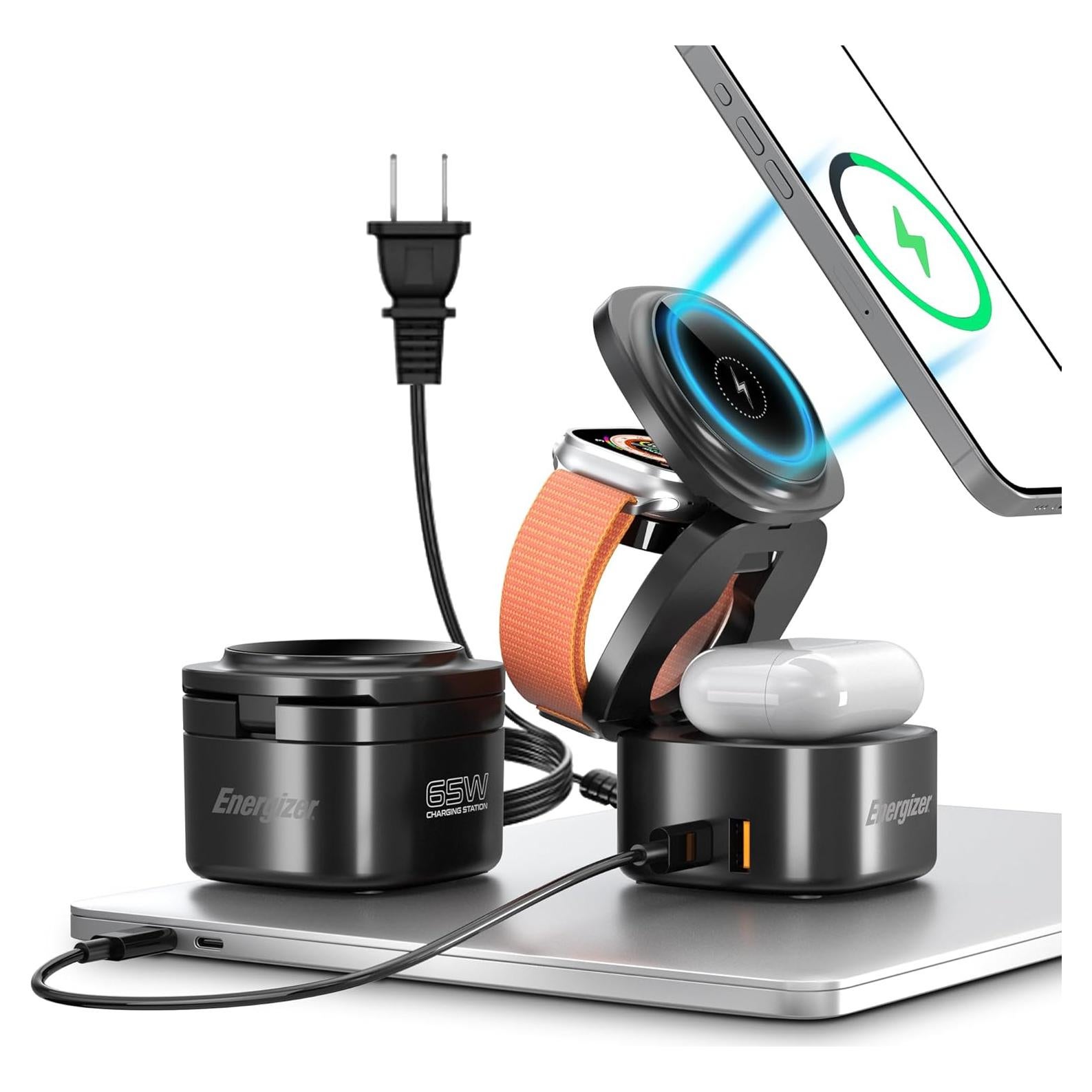 Estación de Carga 5 en 1 Energizer 65W USB-C Magsafe