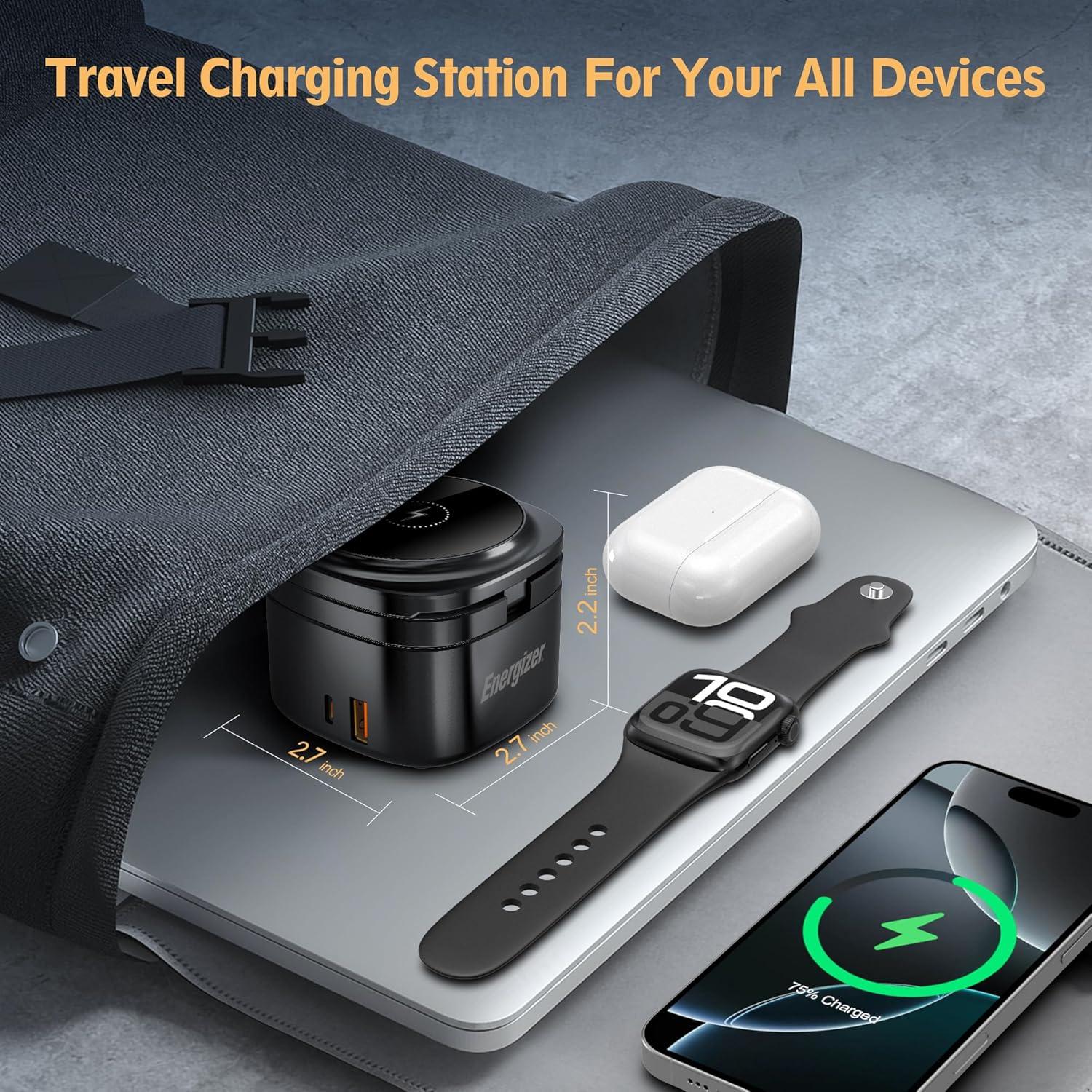 Estación de Carga 5 en 1 Energizer 65W USB-C Magsafe