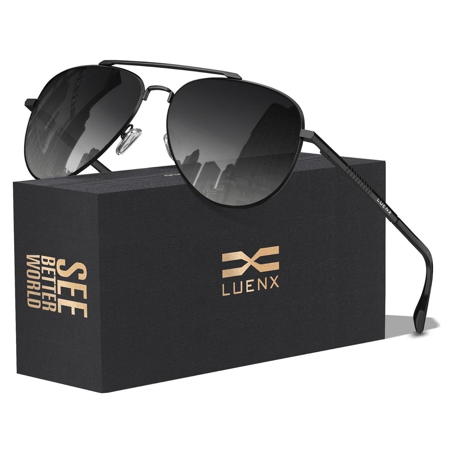 Gafas de sol LUENX Aviador Polarizadas UV400 Unisex 60mm