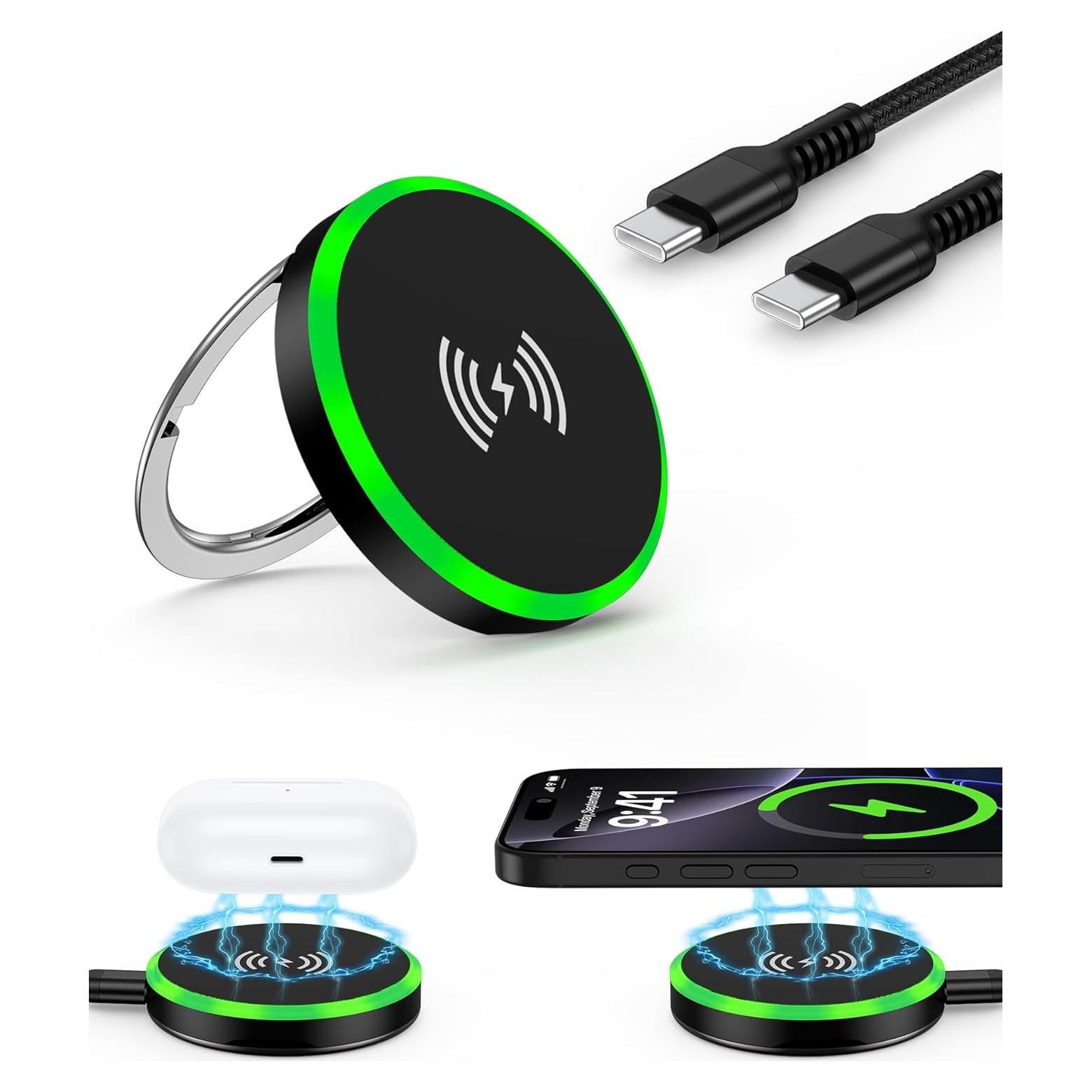 Cargador Inalámbrico Magnético MagSafe 15W para iPhone 17/16/15/14/13