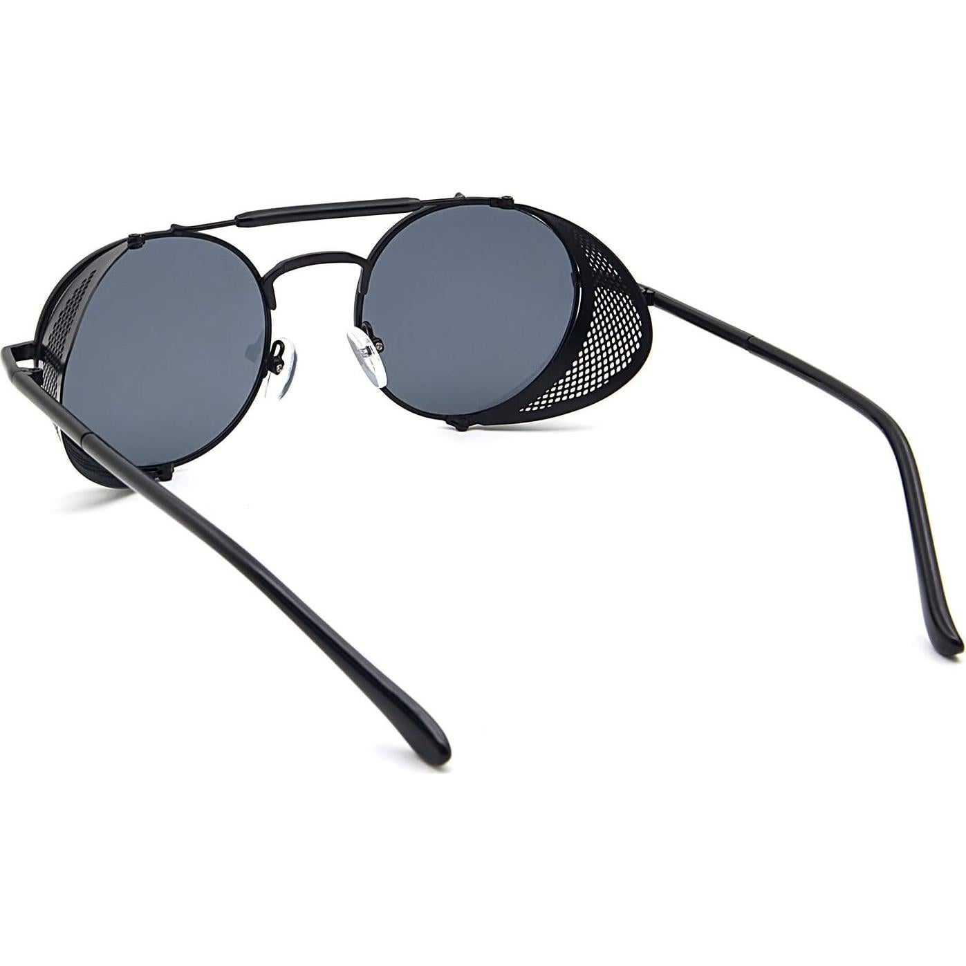 Gafas de sol RONSOU steampunk UV400 redondas metálicas