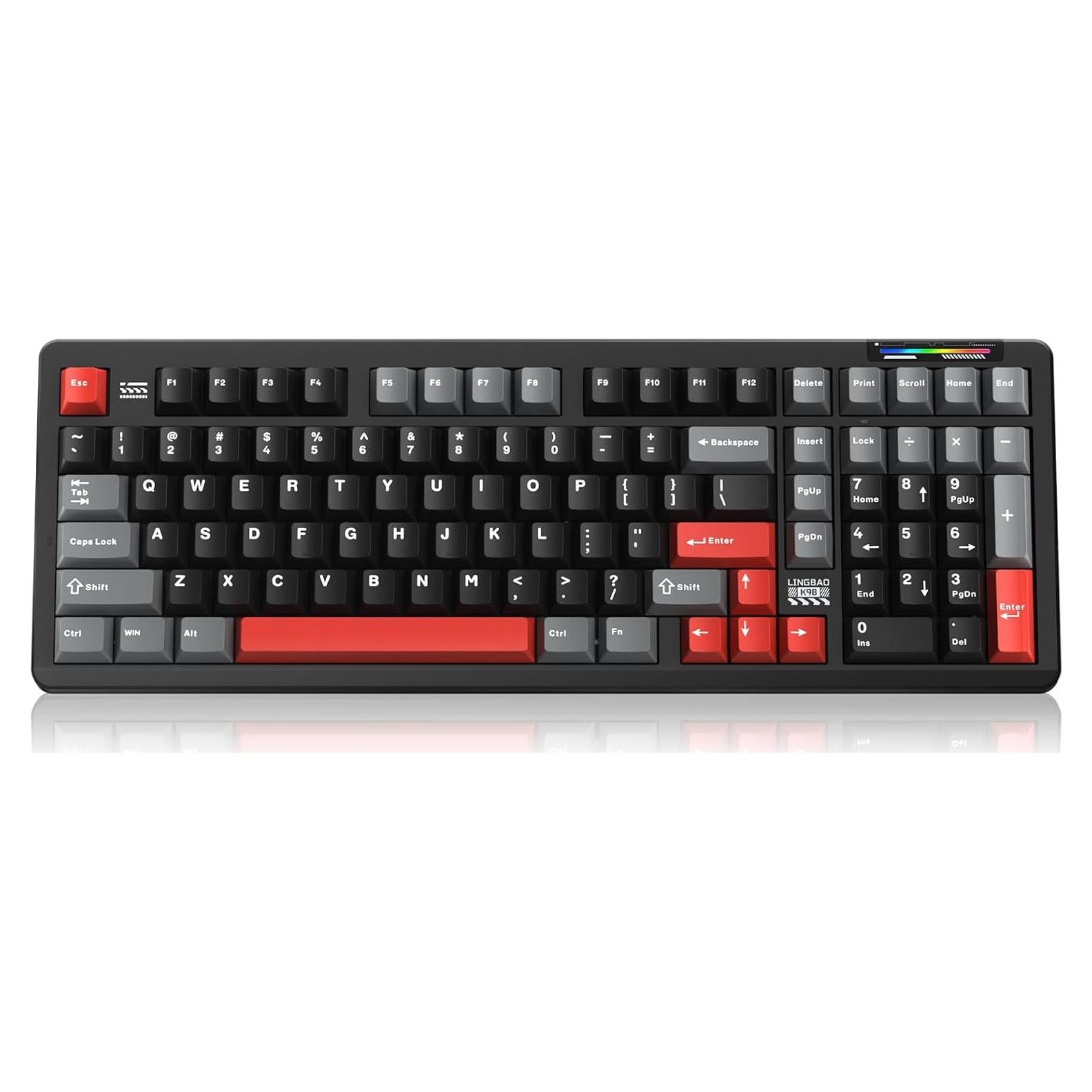 Teclado Mecánico Gaming Inalámbrico CORBOBO K98 RGB 96%