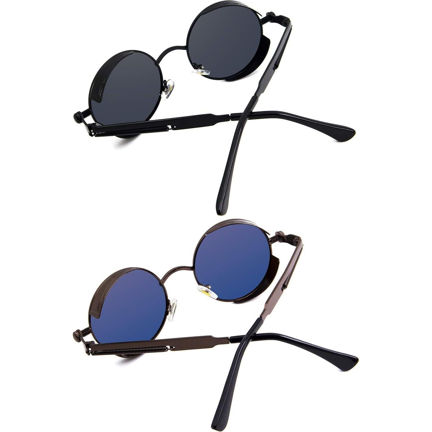 Gafas de sol RONSOU steampunk polarizadas UV400 2 piezas