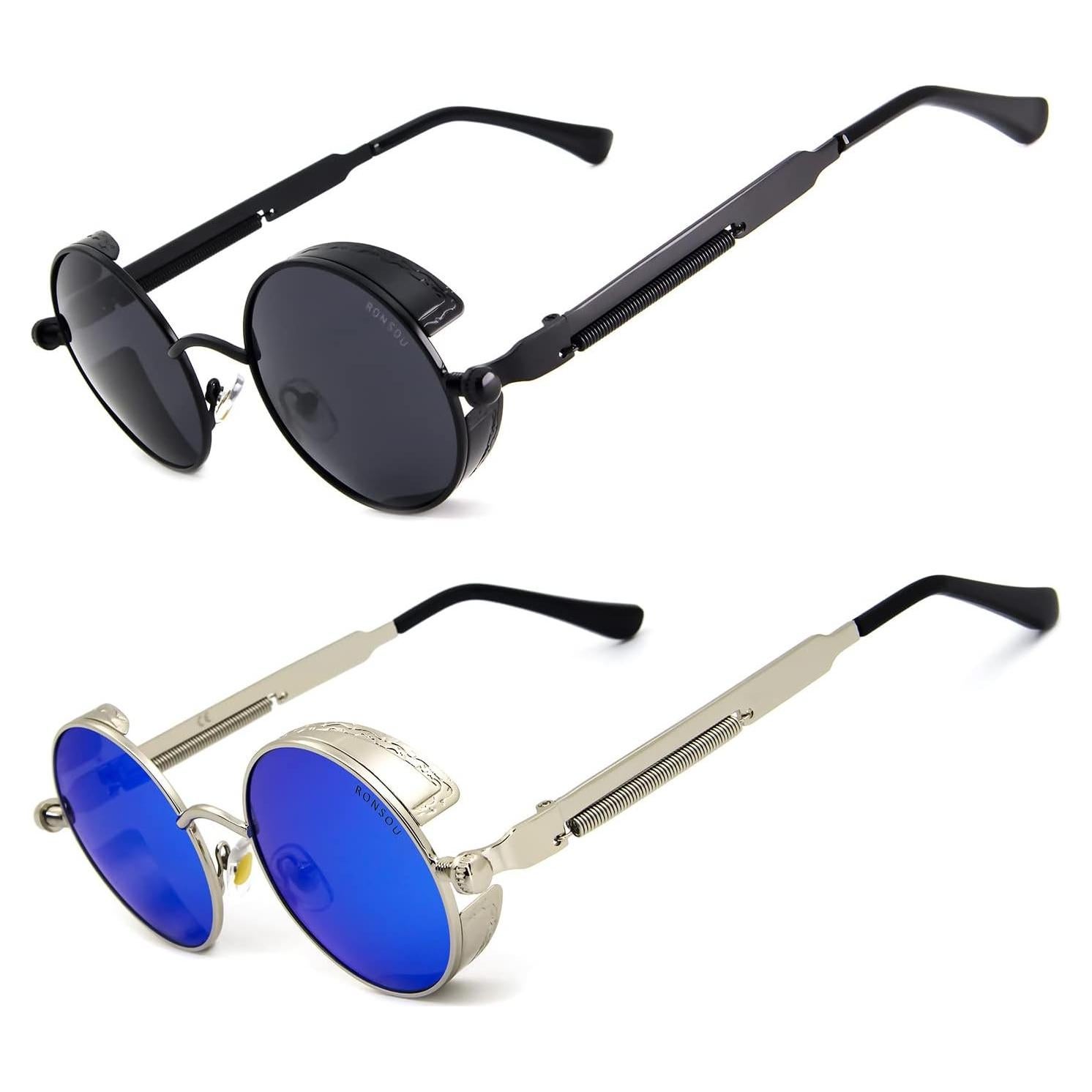 Gafas de sol polarizadas RONSOU estilo steampunk UV400