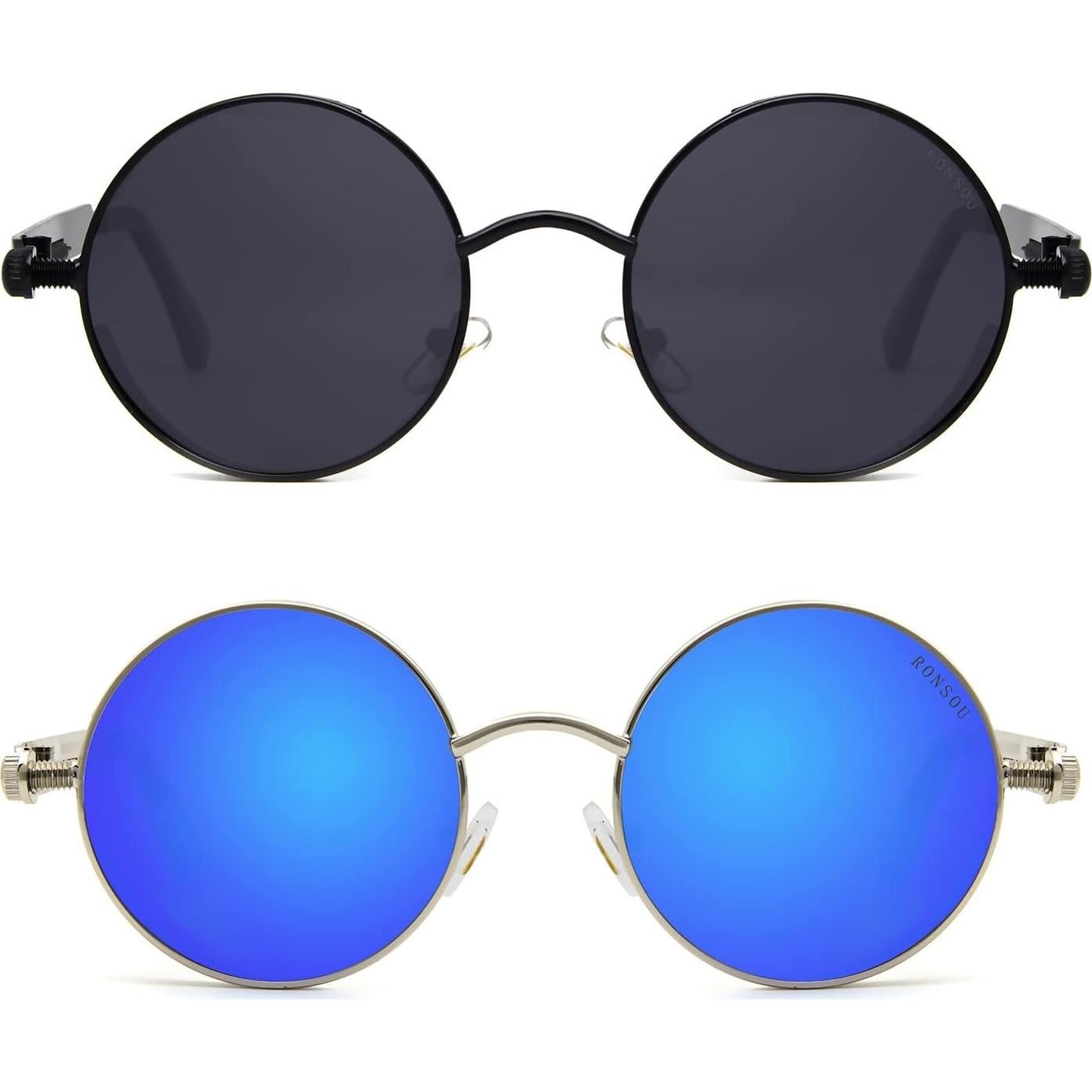 Gafas de sol polarizadas RONSOU estilo steampunk UV400