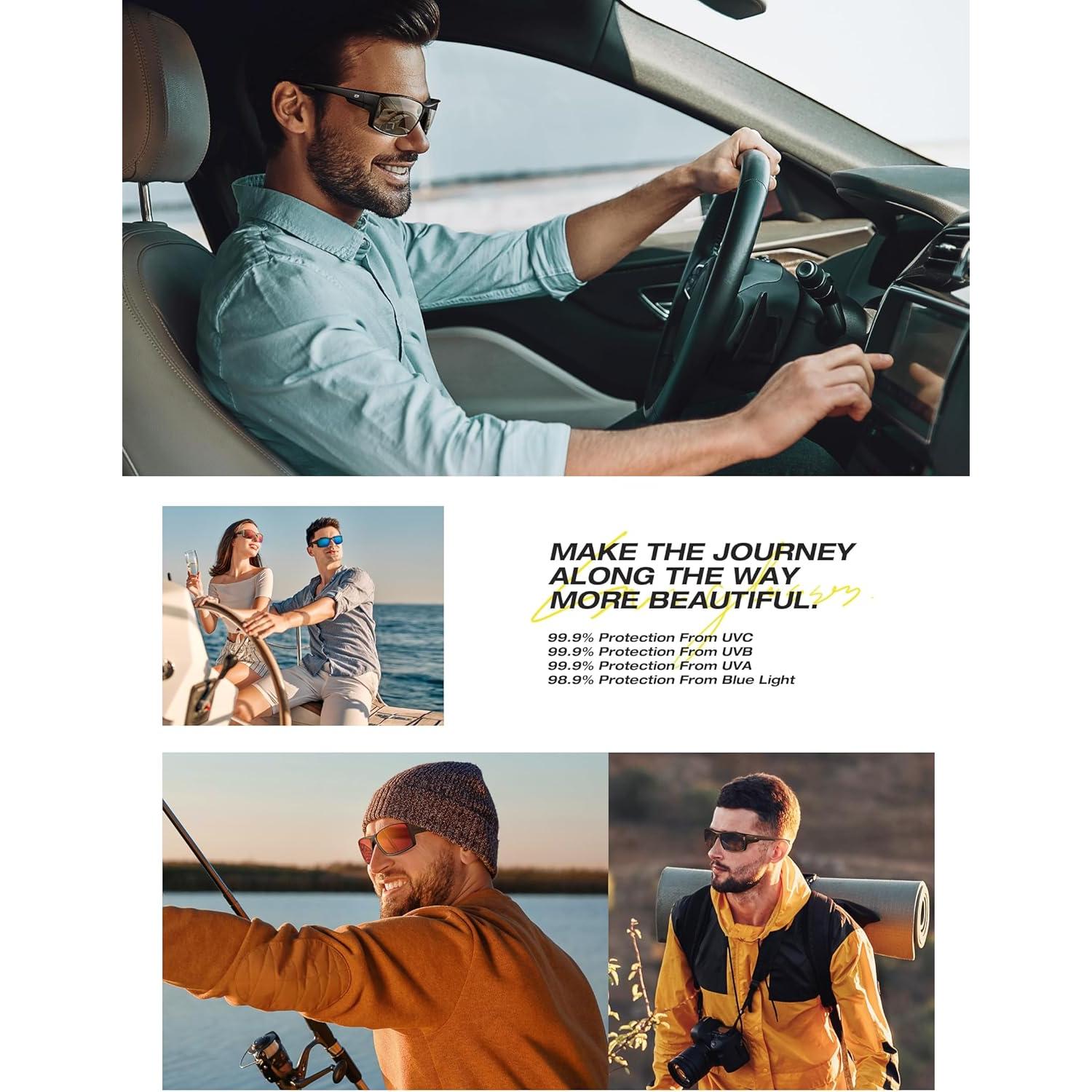 Gafas de sol deportivas RIVBOS RBS861 polarizadas gris