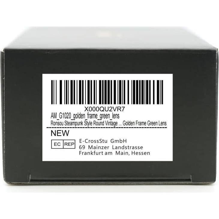 Gafas de sol polarizadas RONSOU redondas UV400 marco metal