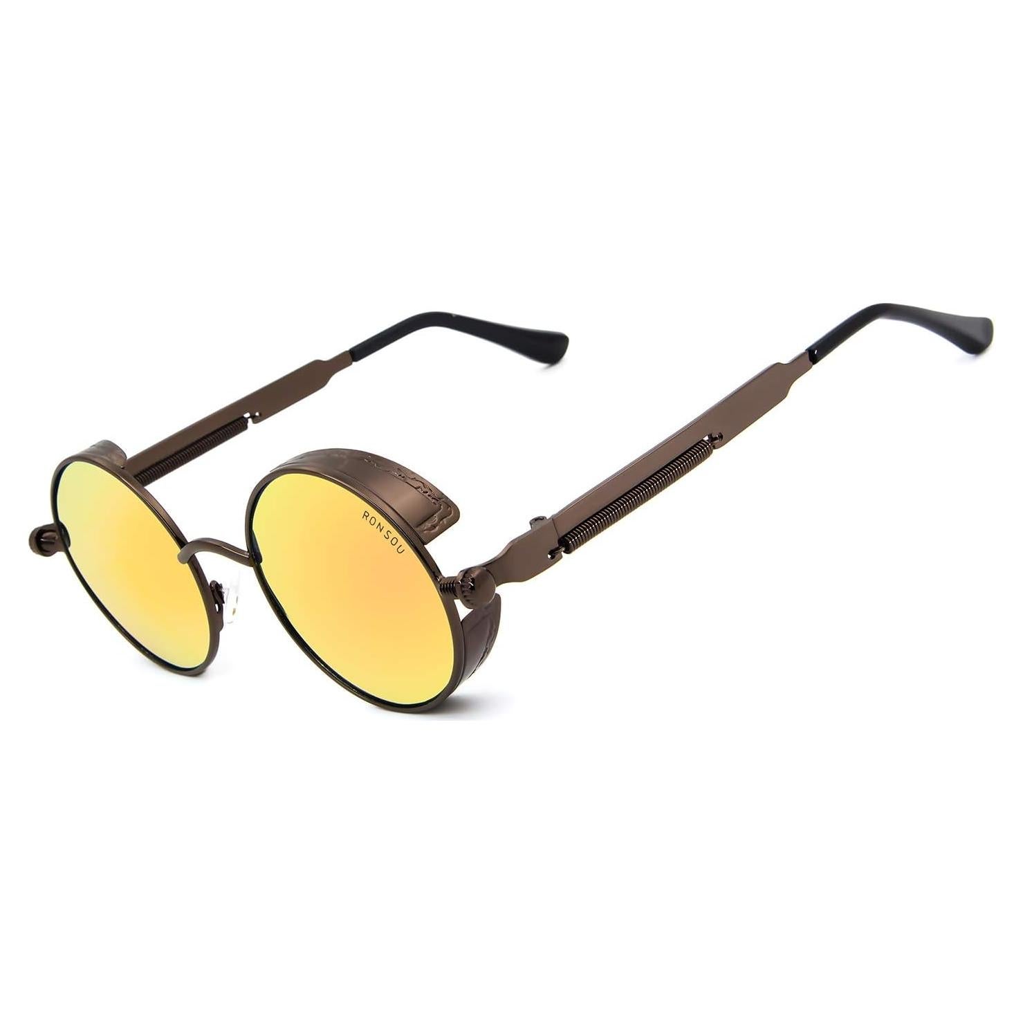 Gafas de sol redondas RONSOU polarizadas UV400 estilo vintage