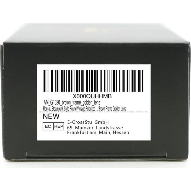 Gafas de sol redondas RONSOU polarizadas UV400 estilo vintage