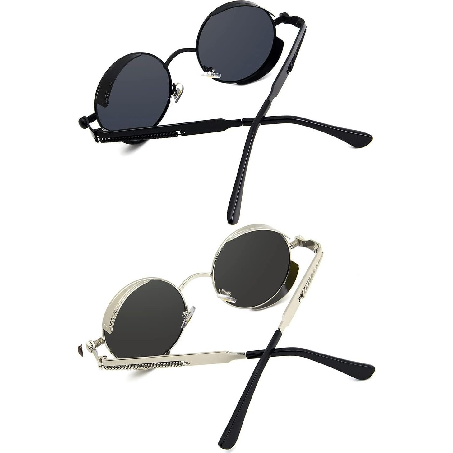 Gafas de sol RONSOU steampunk polarizadas UV400 2 piezas