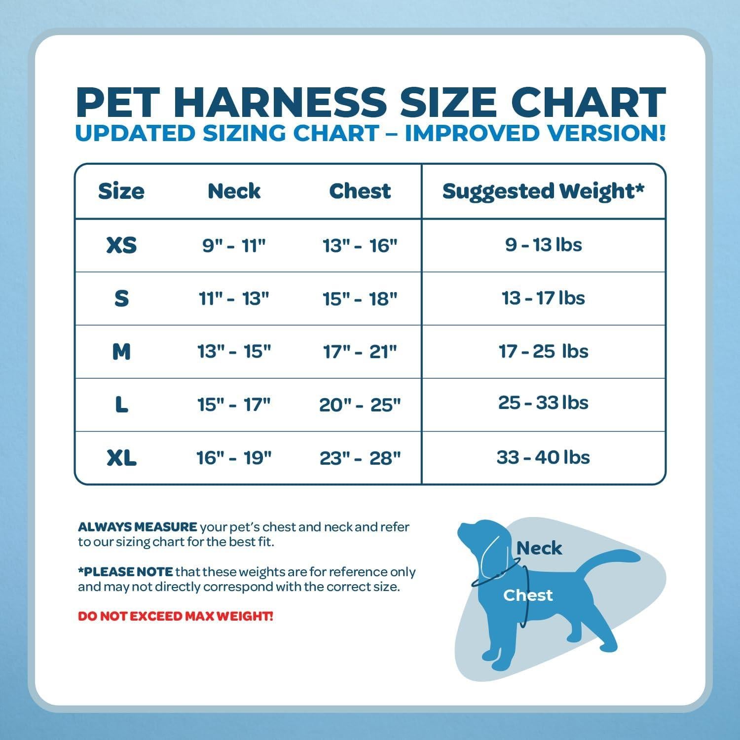 Arnés Ajustable para Perros Voyager Negro XL Transpirable