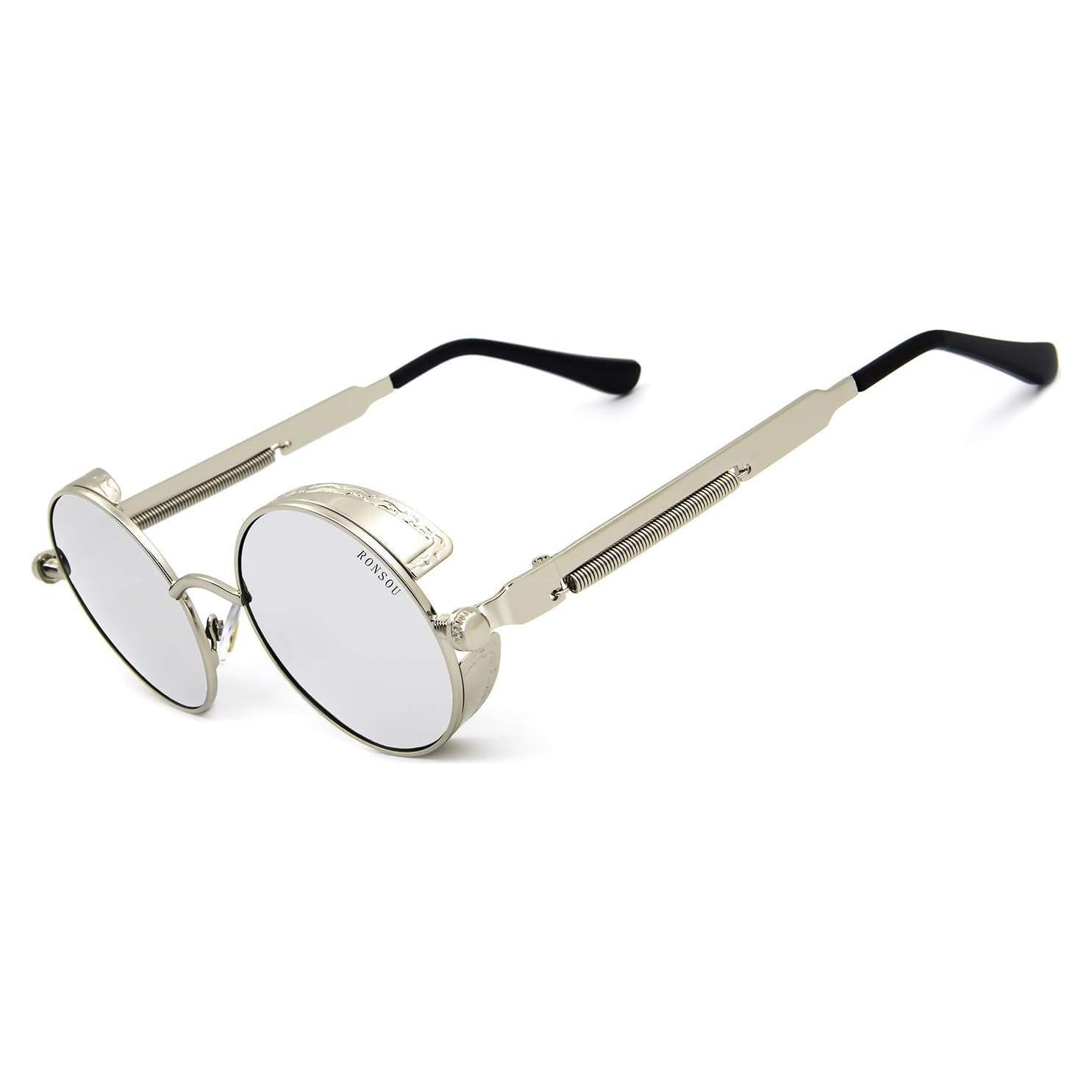 Gafas de sol polarizadas RONSOU redondas UV400 estilo vintage