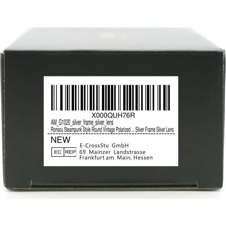 Gafas de sol polarizadas RONSOU redondas UV400 estilo vintage