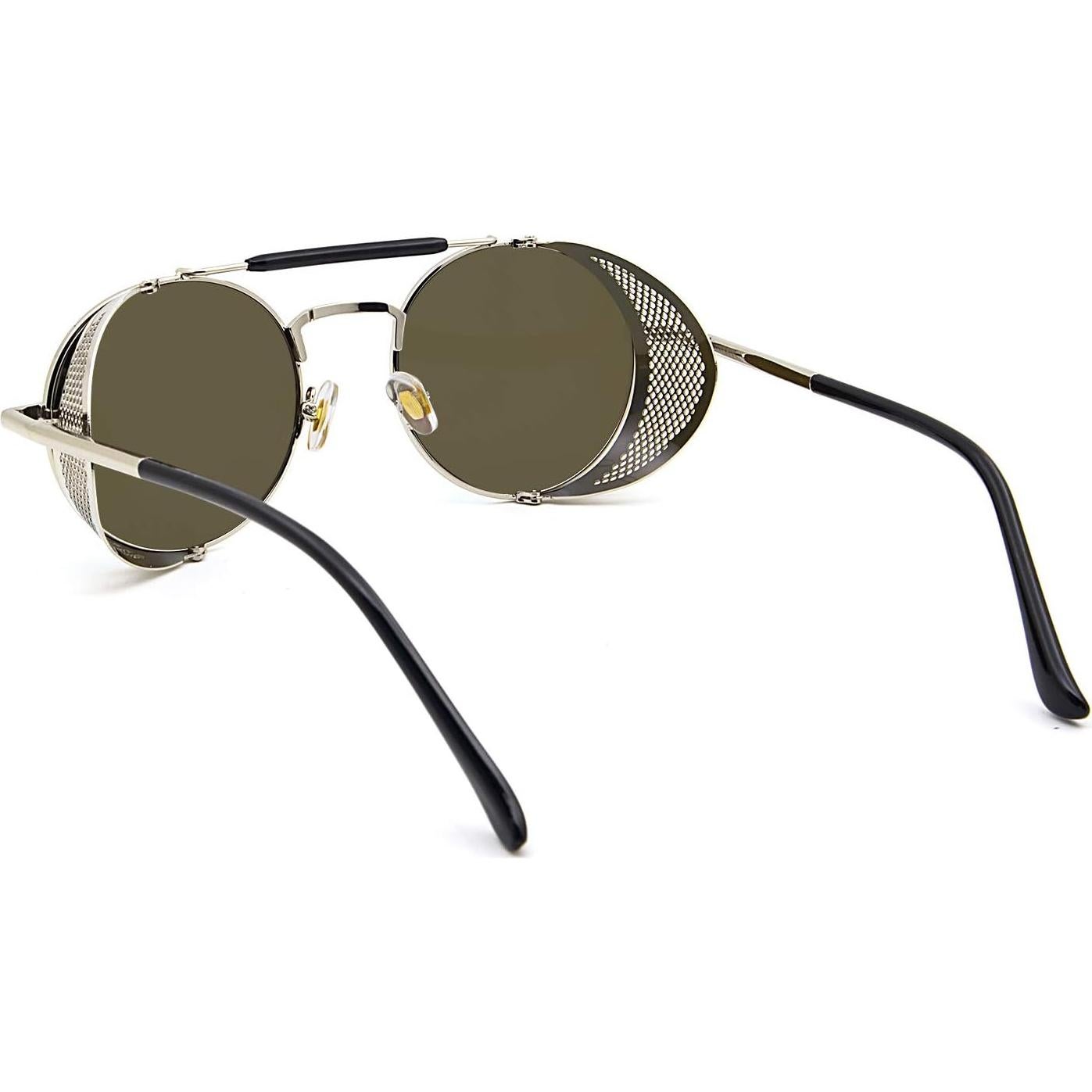 Gafas de sol redondas RONSOU estilo steampunk UV400