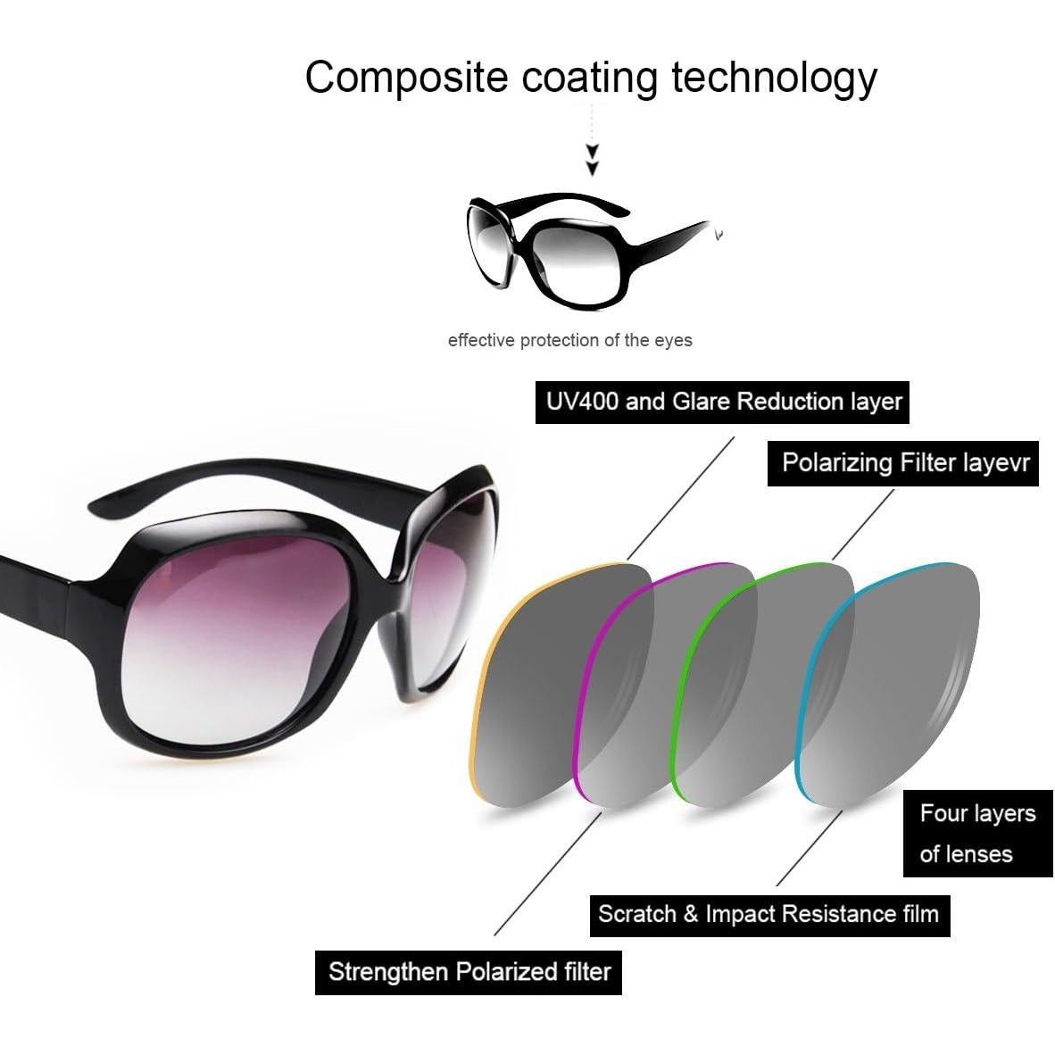 Gafas de sol AkoaDa polarizadas UV400 para mujeres