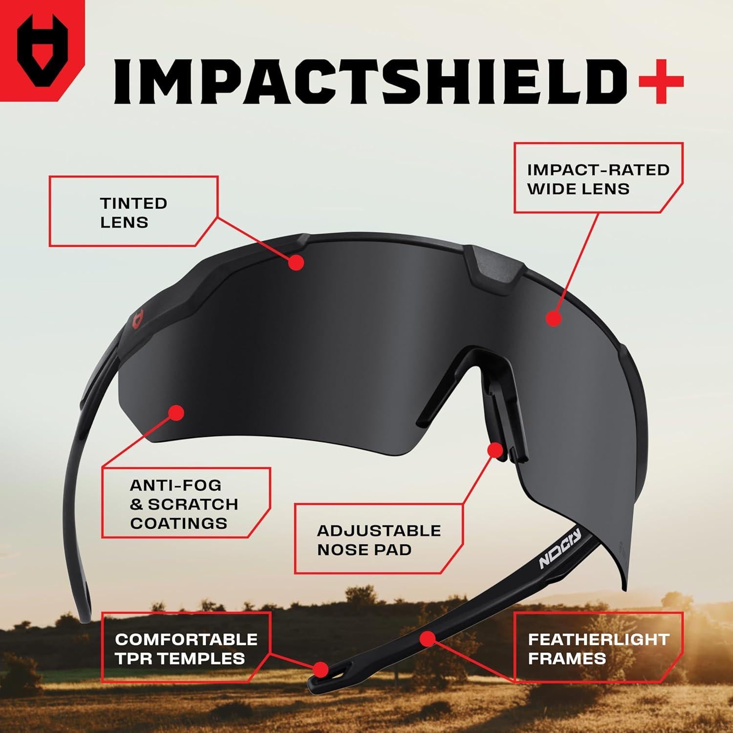 Gafas de Seguridad NoCry Tinte Negro UV380 Anti-Niebla