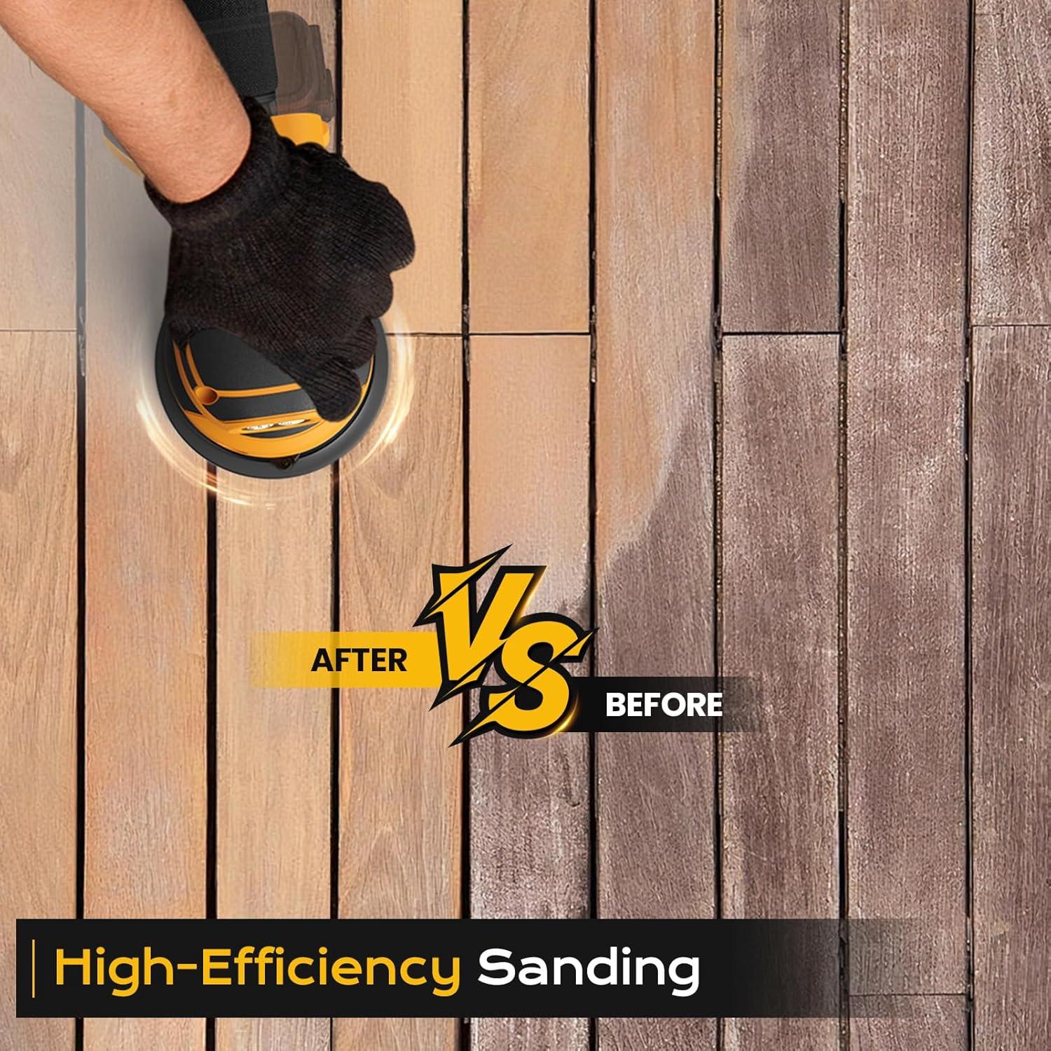 Lijadora Orbital Inalámbrica Siloon 300W 5" 19000 RPM