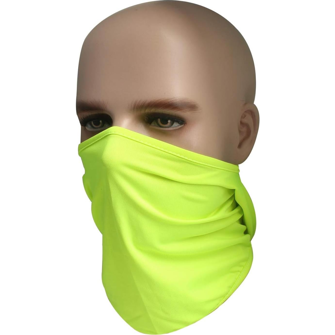 Paquete de 5 Mascarillas Balaclava Hombre Verde y Negro