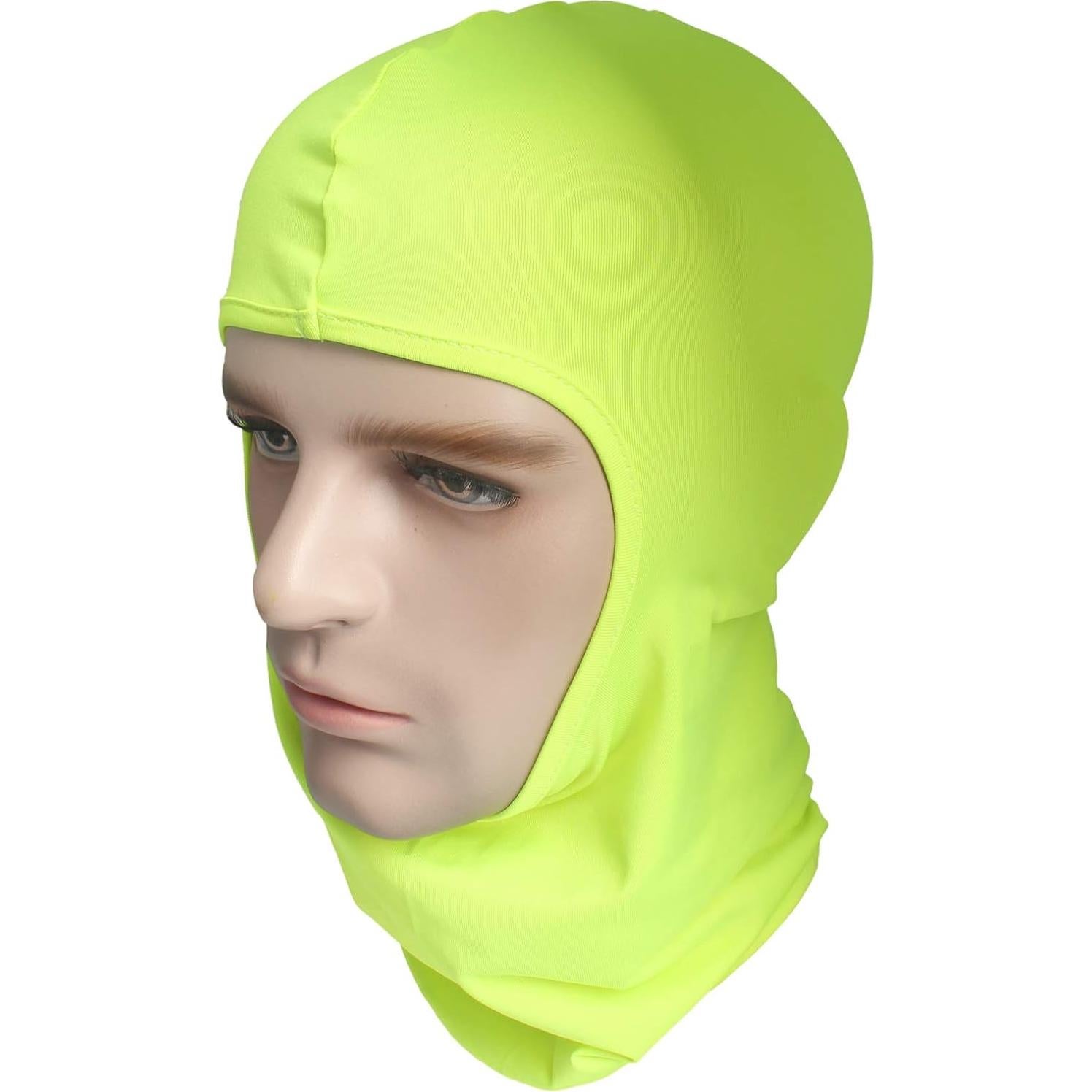 Paquete de 5 Mascarillas Balaclava Hombre Verde y Negro