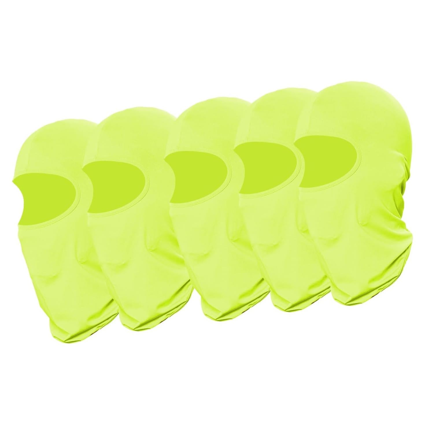 Paquete de 5 Mascarillas Balaclava Solar Hombre Verde Claro