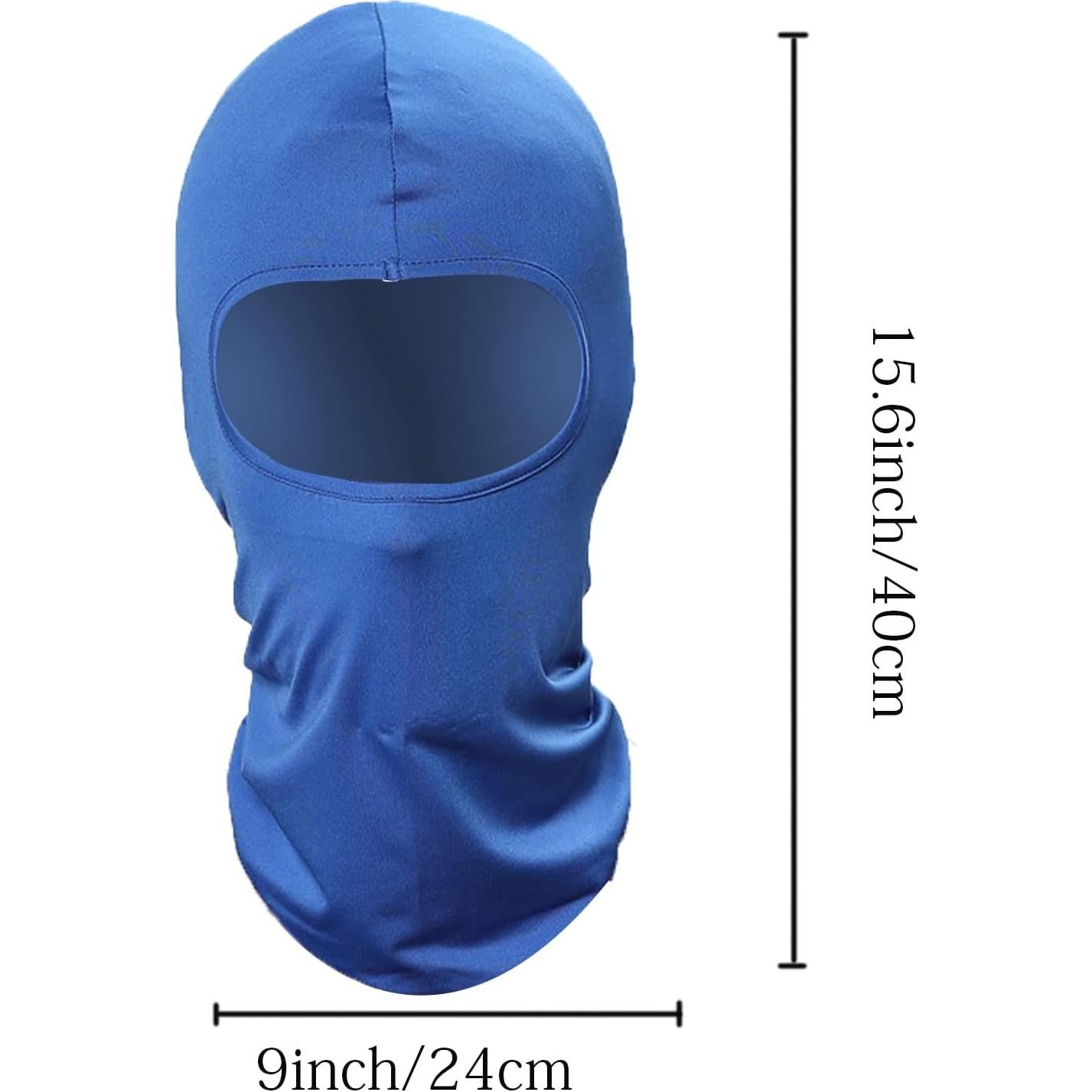 Paquete de 5 Mascarillas Balaclava Hombre UV Azul Real
