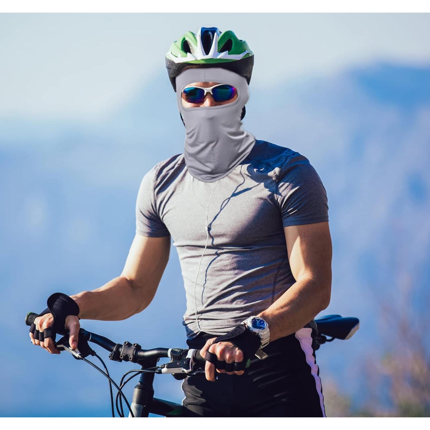 Paquete de 5 Mascarillas Faciales Balaclava Grises para Hombres